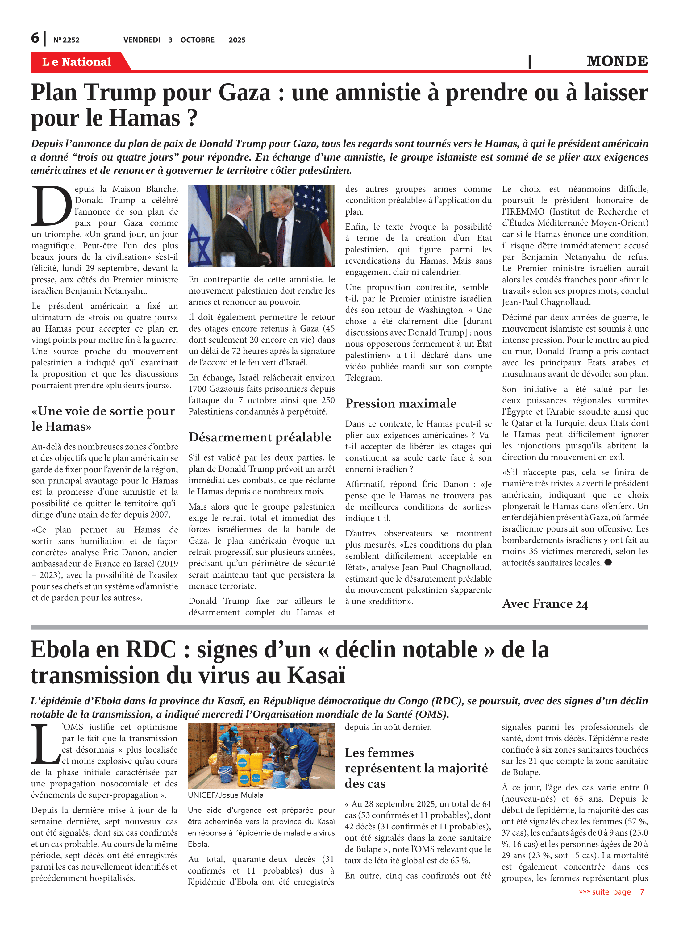 Page 6 de l'édition 2252