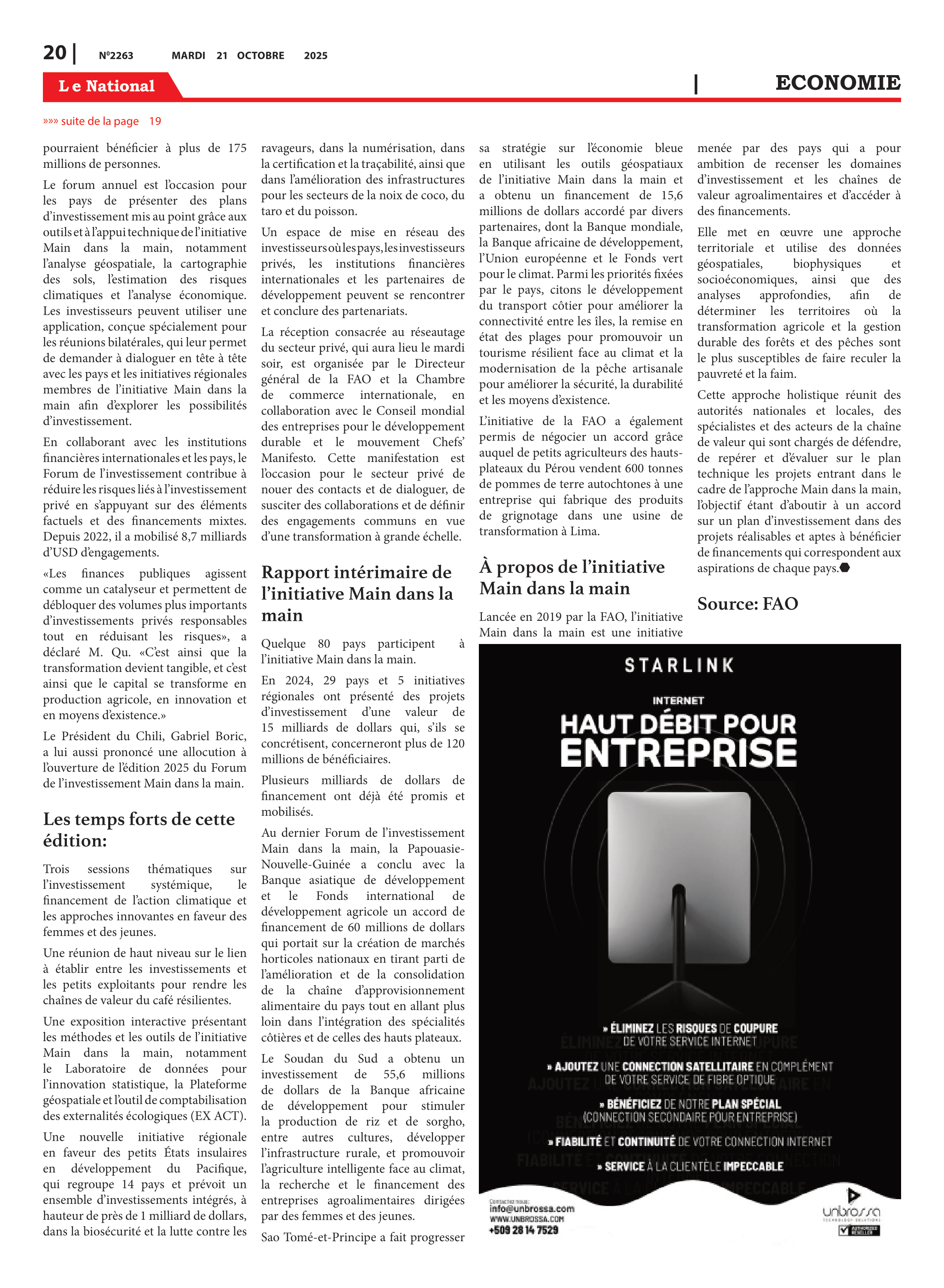 Page 20 de l'édition 2263