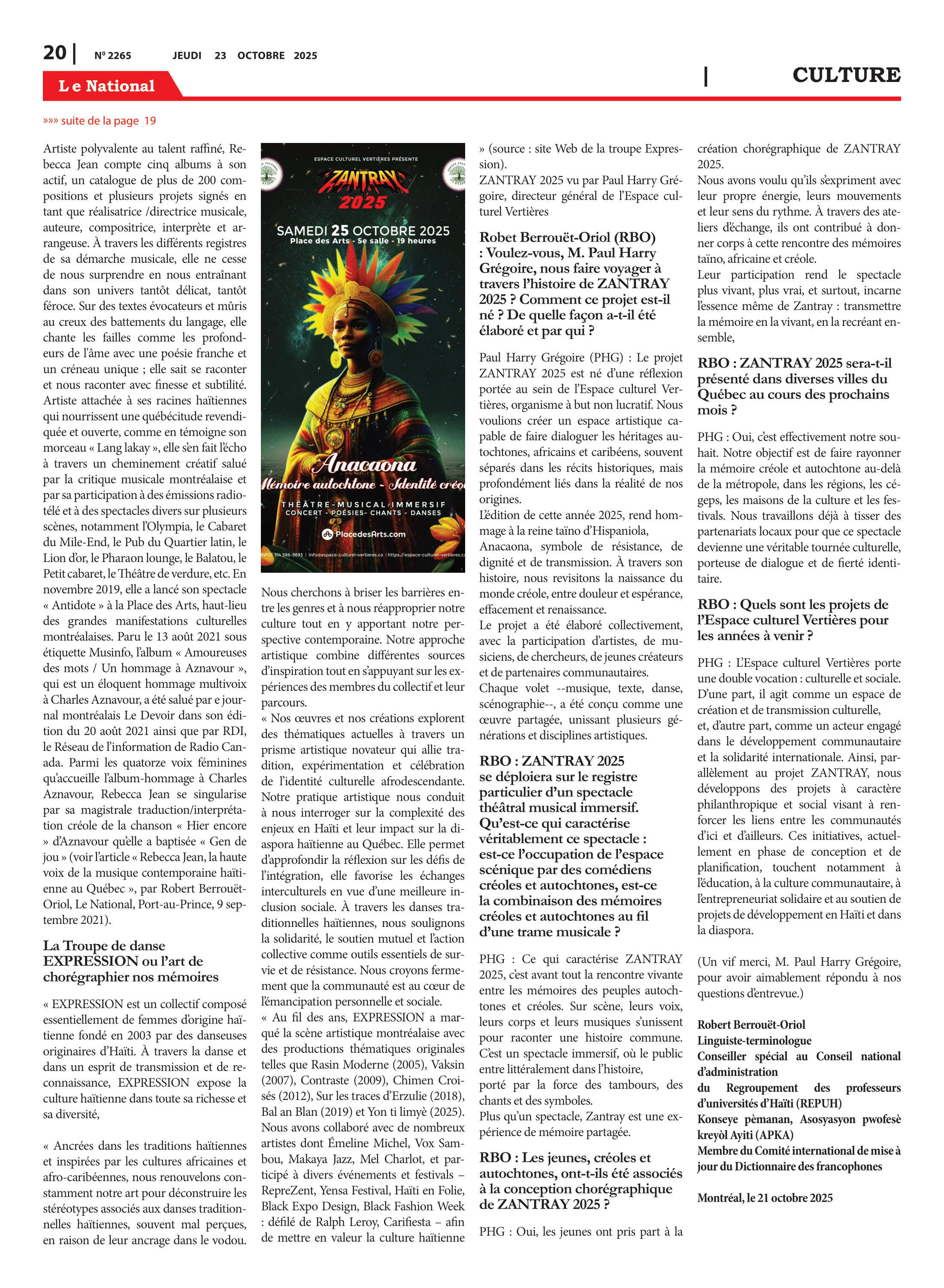 Page 20 de l'édition 2265