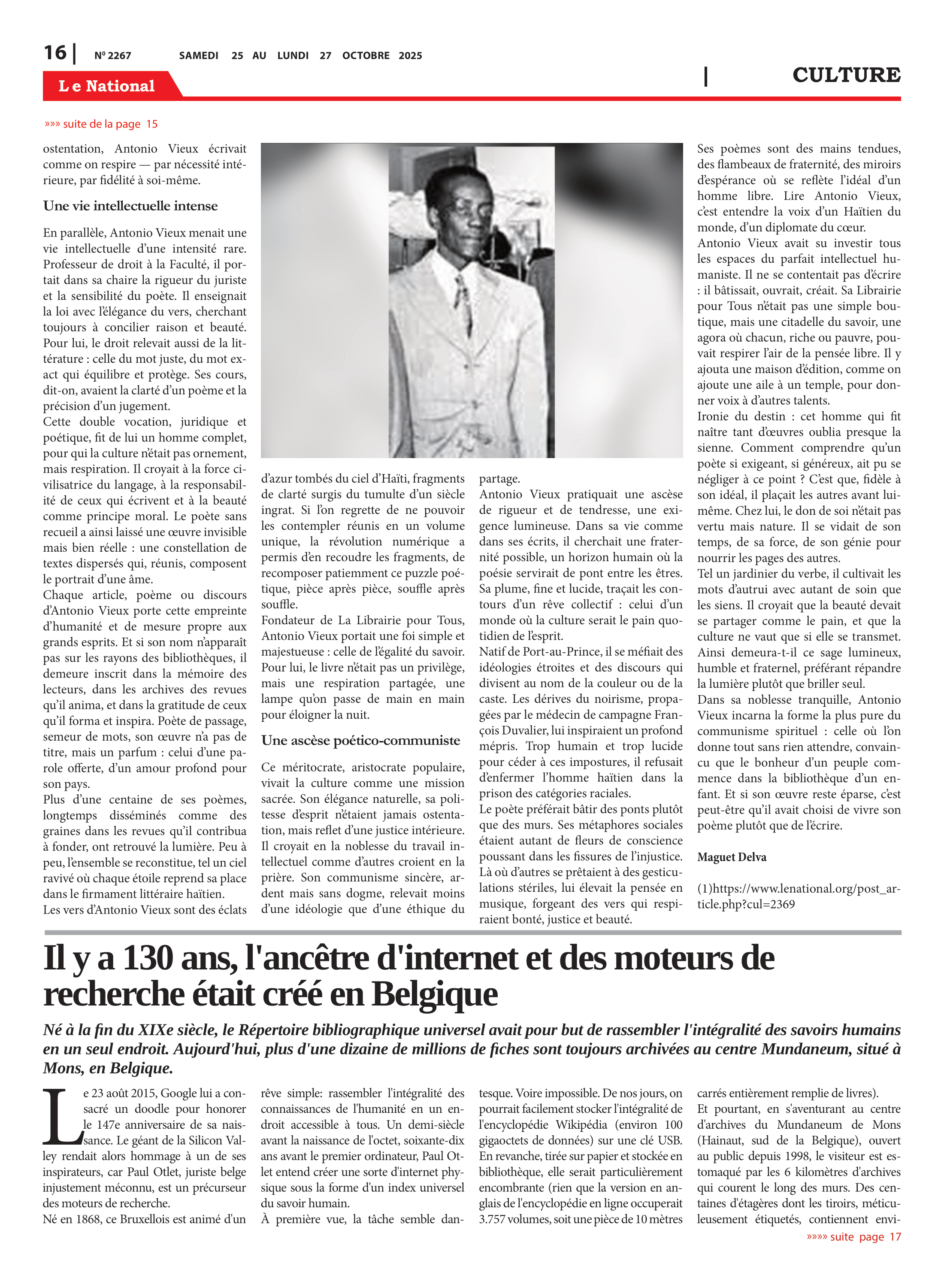 Page 16 de l'édition 2267