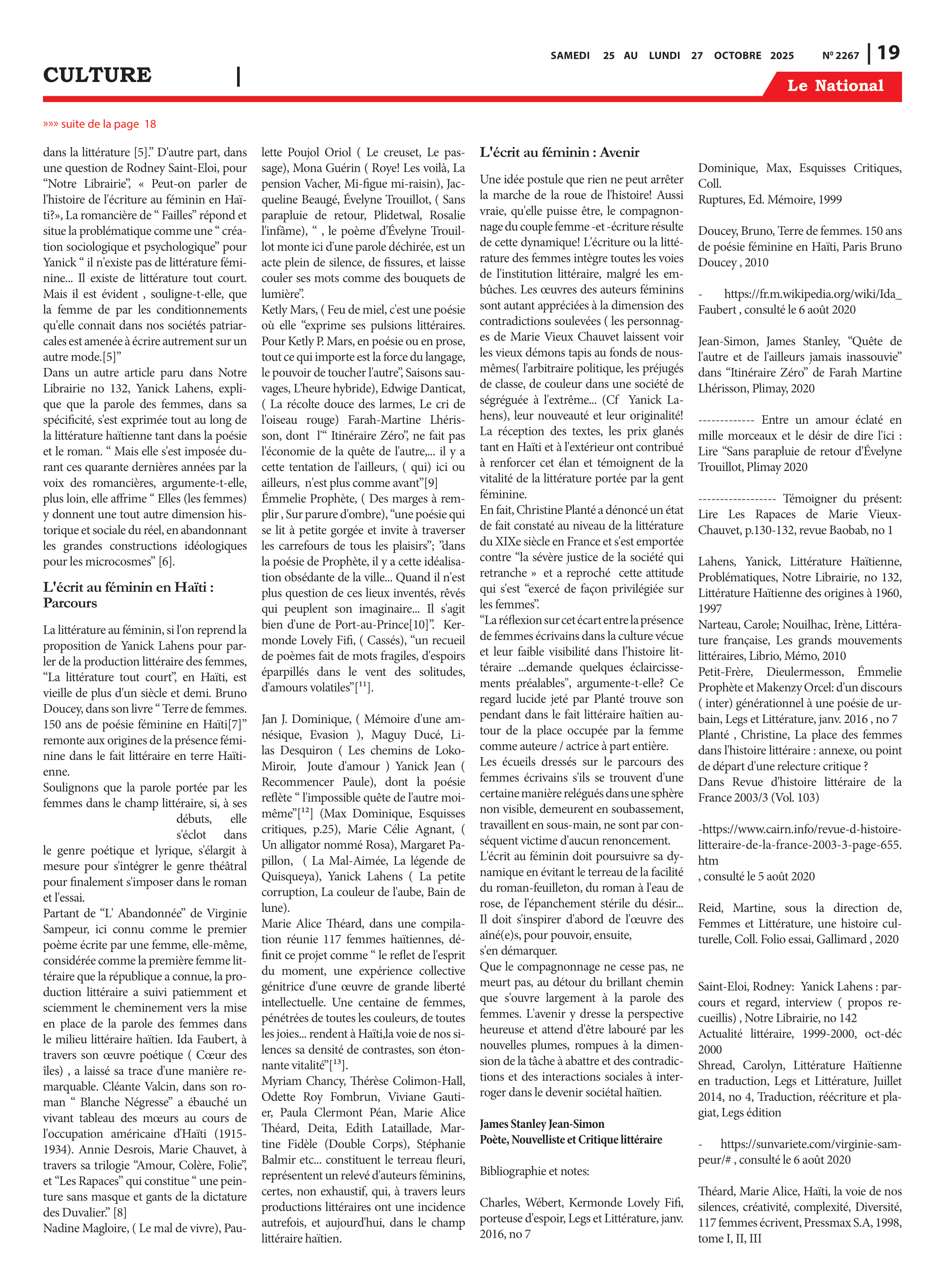Page 19 de l'édition 2267