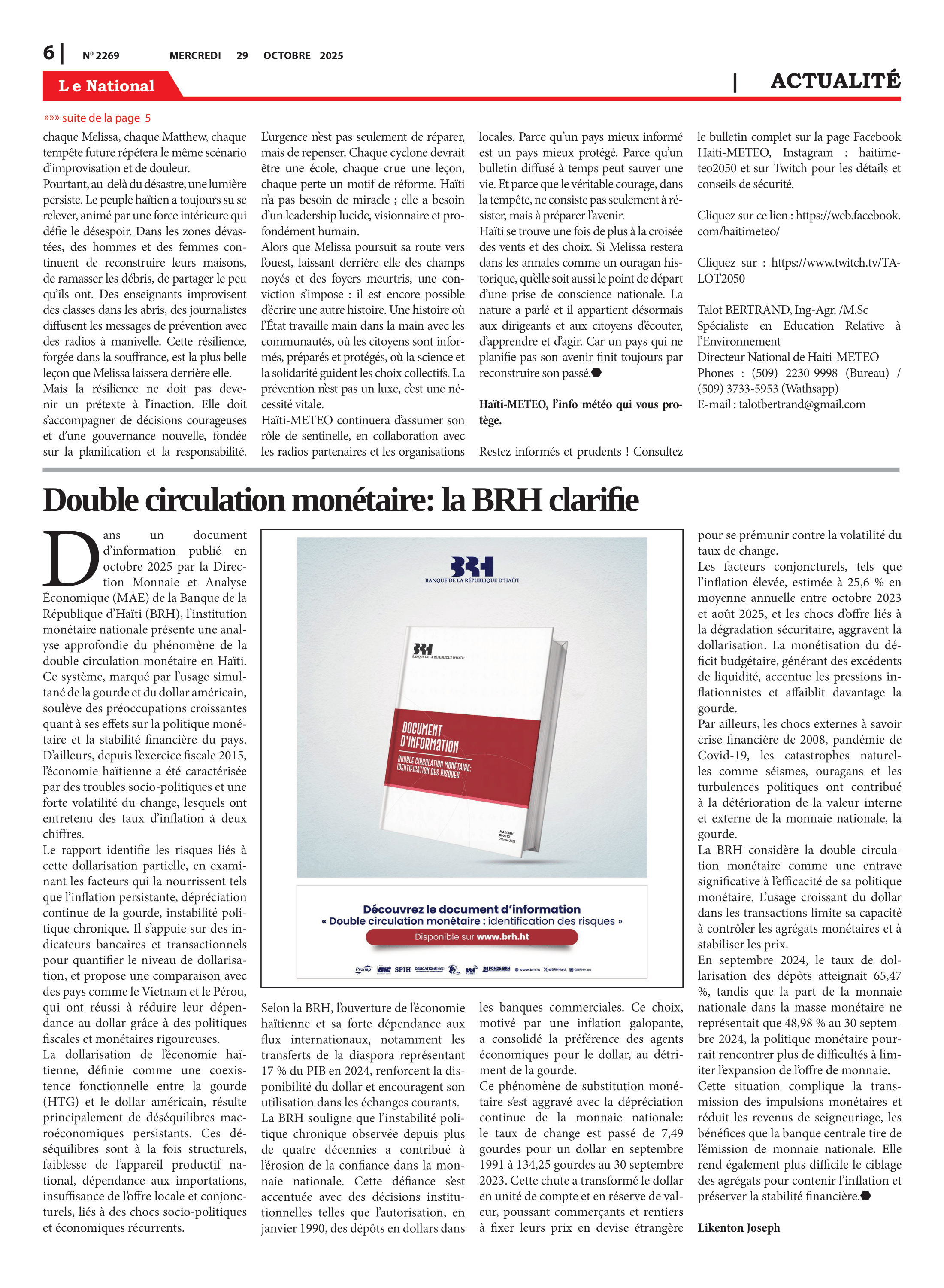 Page 6 de l'édition 2269