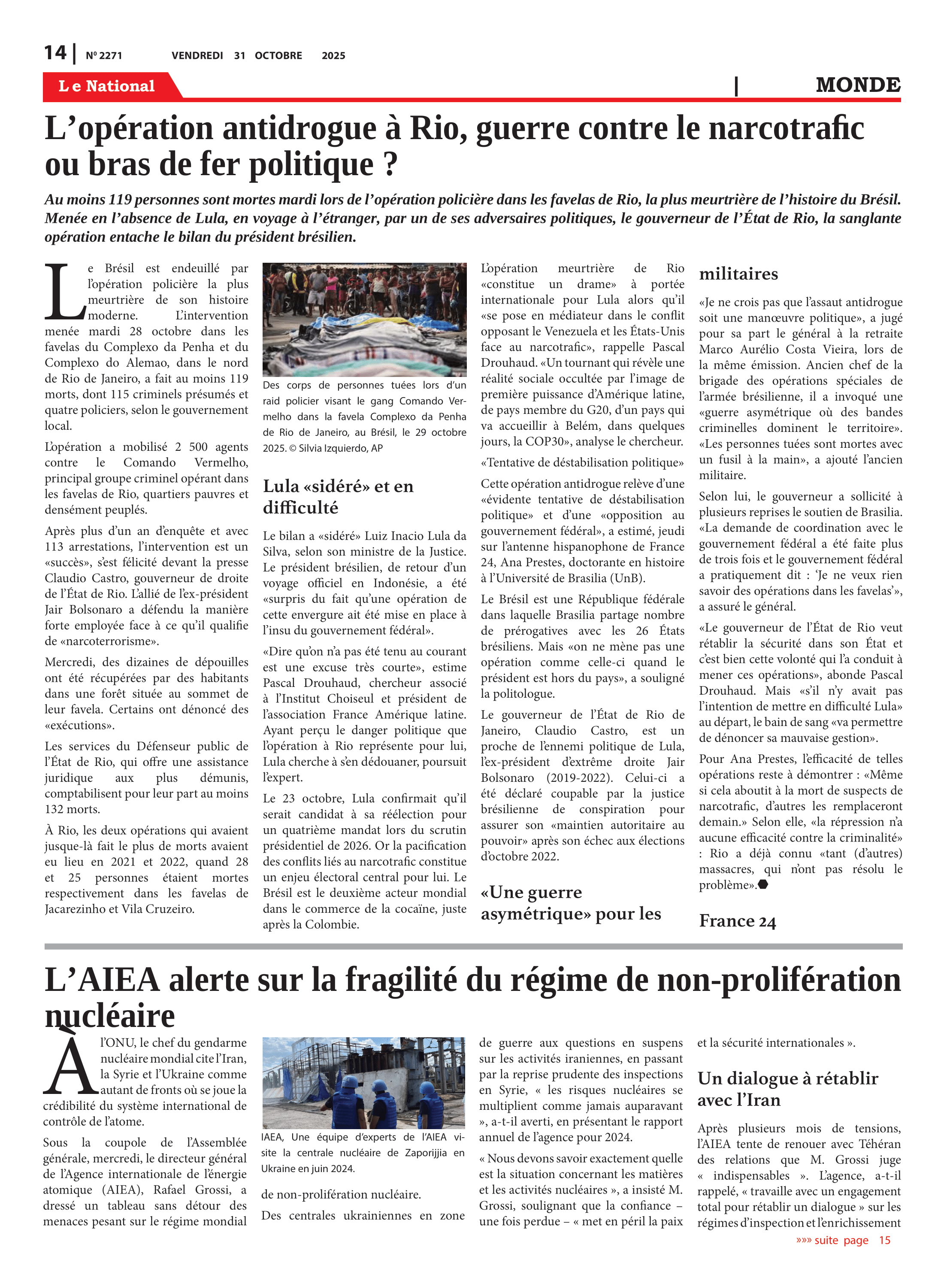Page 14 de l'édition 2271