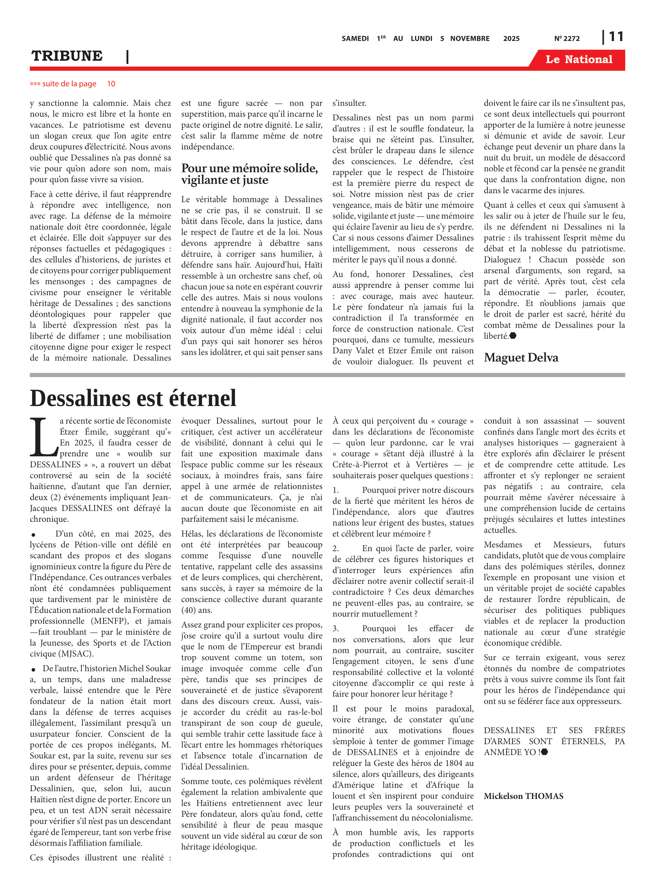 Page 11 de l'édition 2272