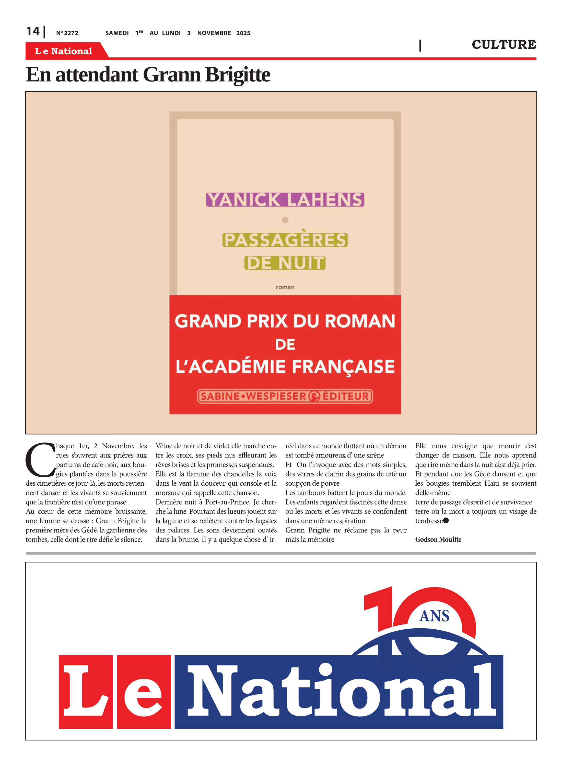 Page 14 de l'édition 2272