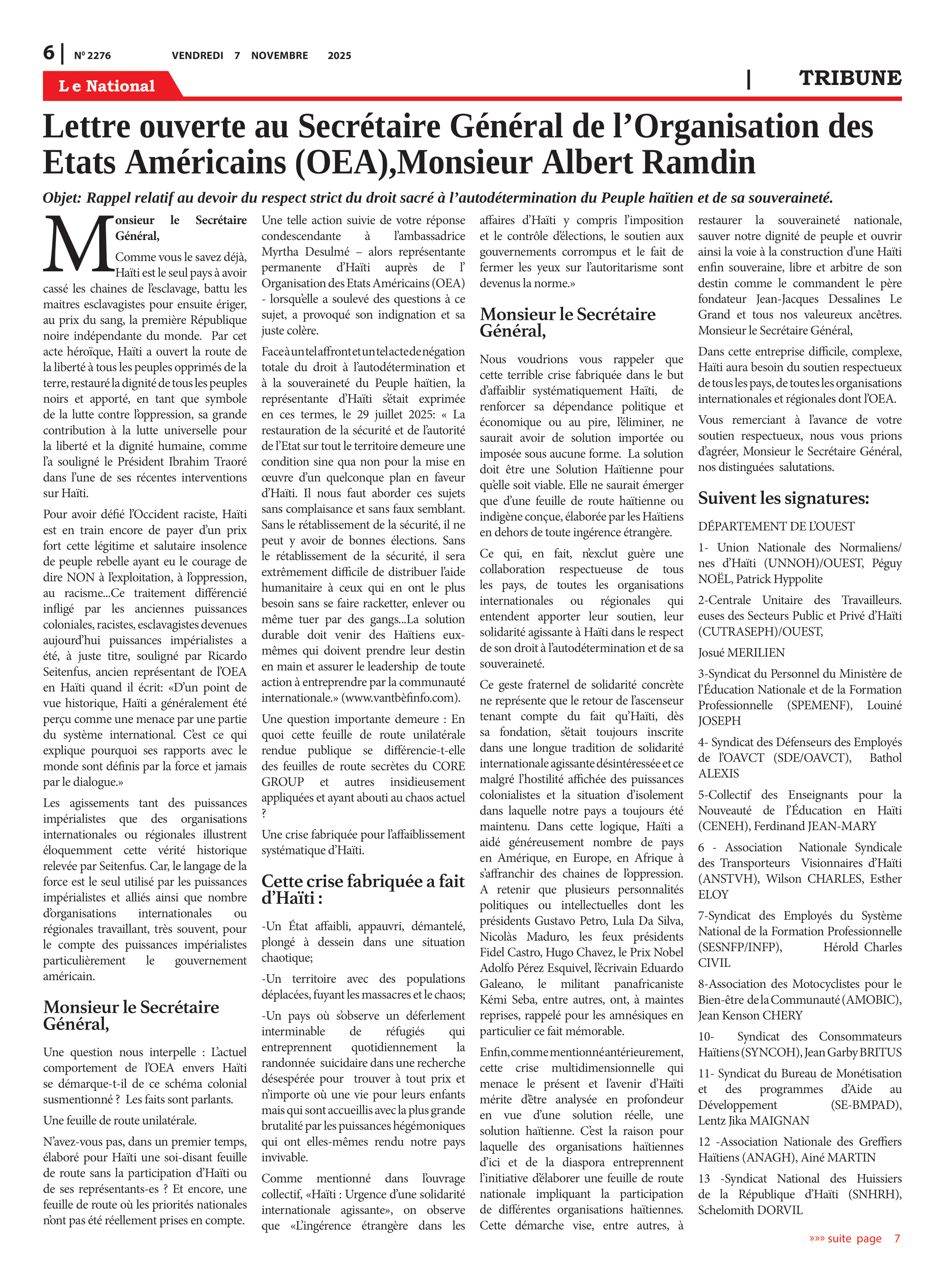 Page 6 de l'édition 2276