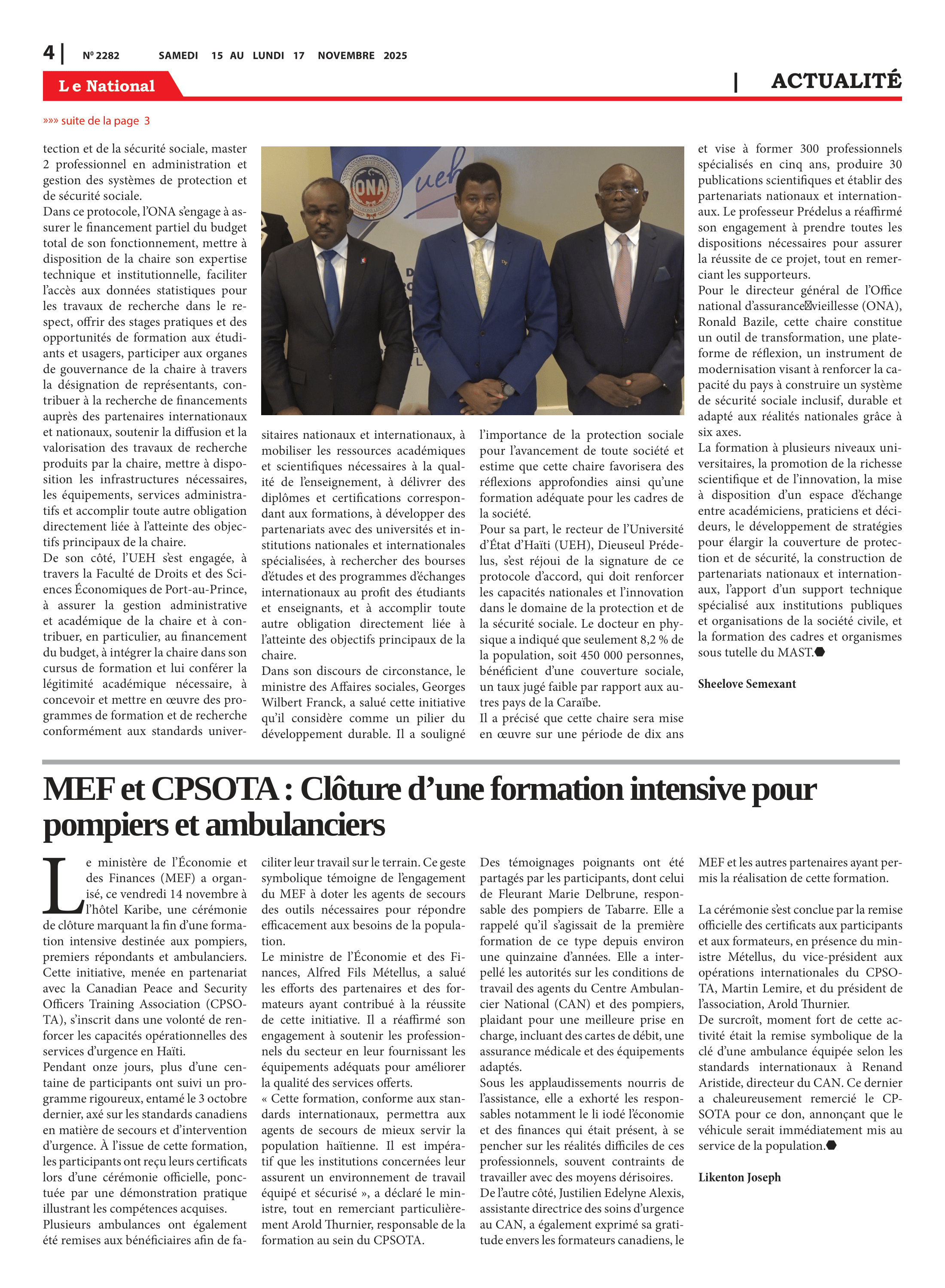 Page 4 de l'édition 2282