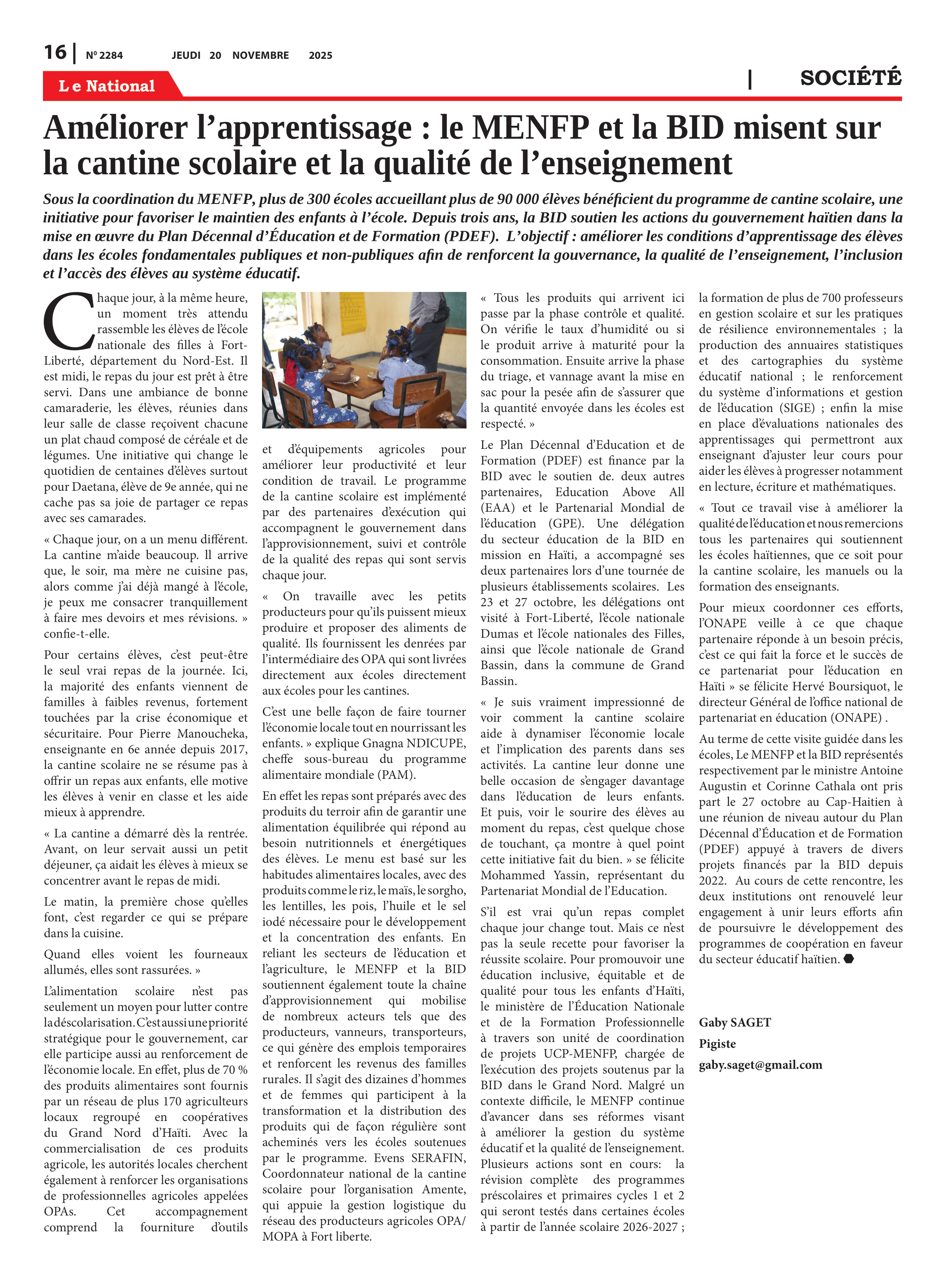 Page 16 de l'édition 2284