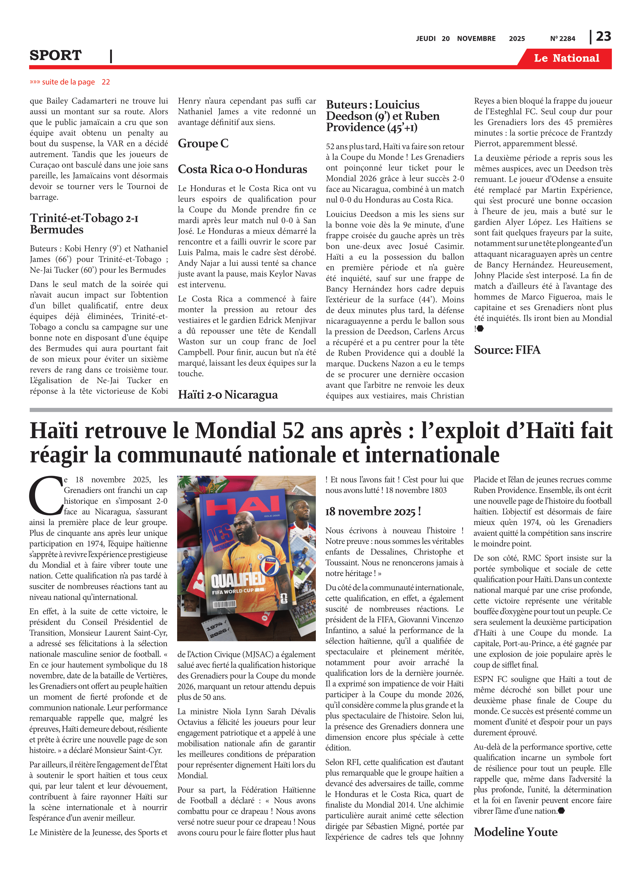 Page 23 de l'édition 2284