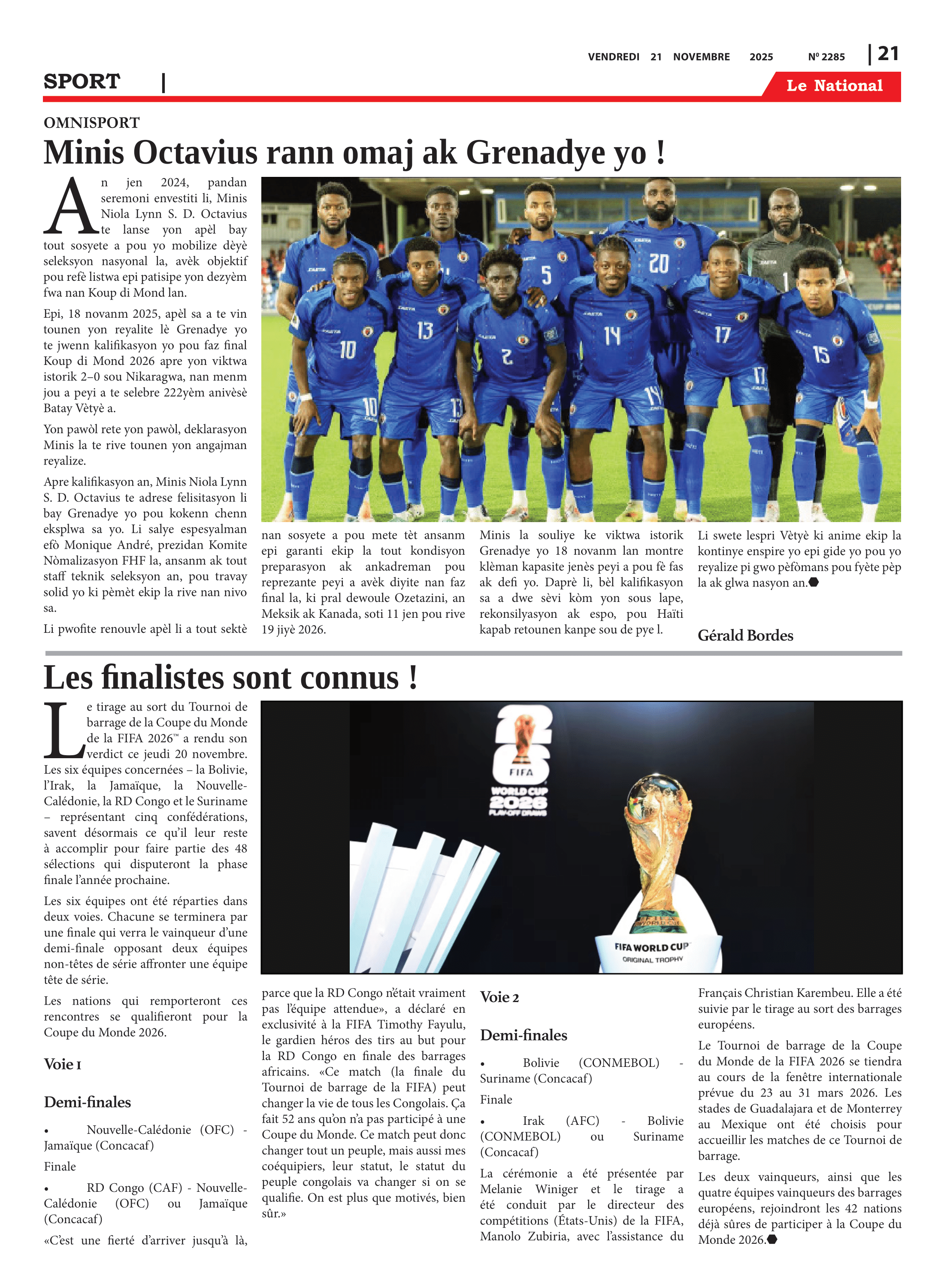 Page 21 de l'édition 2285
