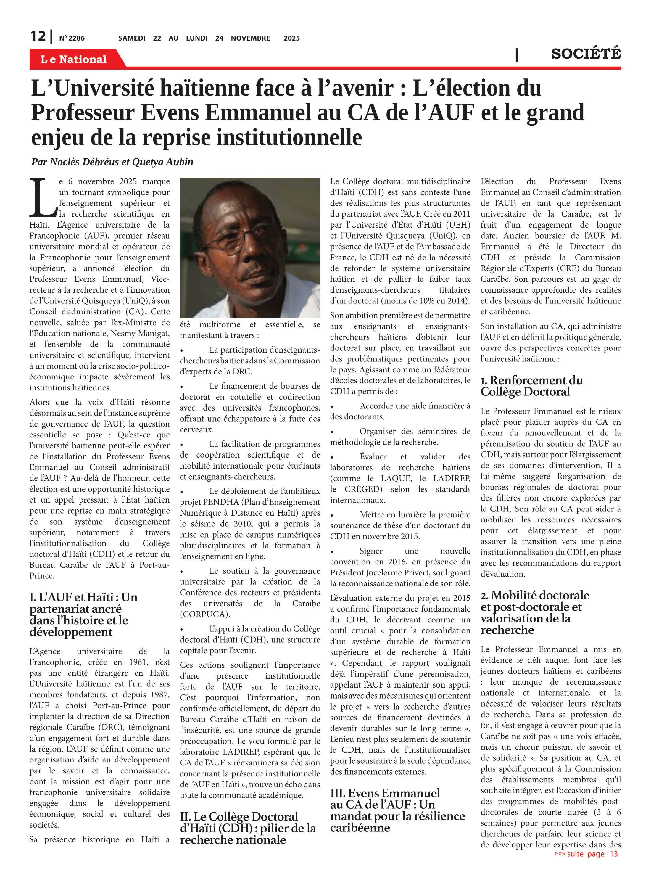 Page 12 de l'édition 2286