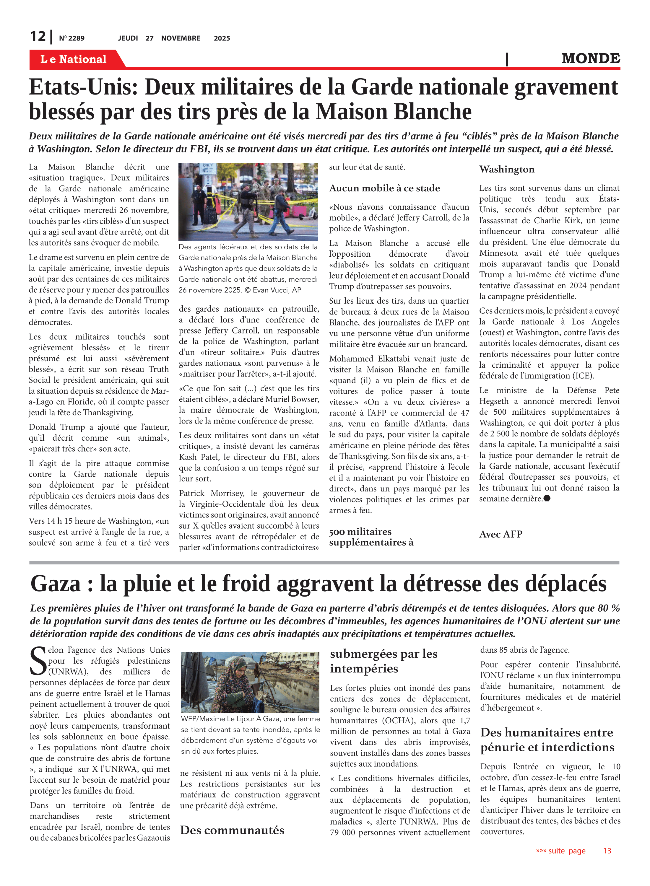 Page 12 de l'édition 2289