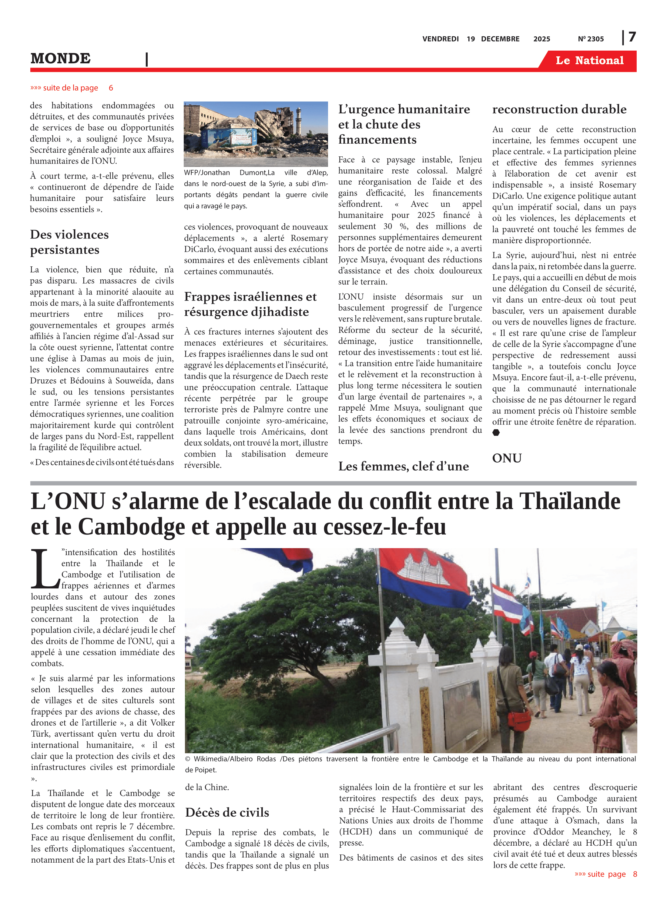 Page 7 de l'édition 2305