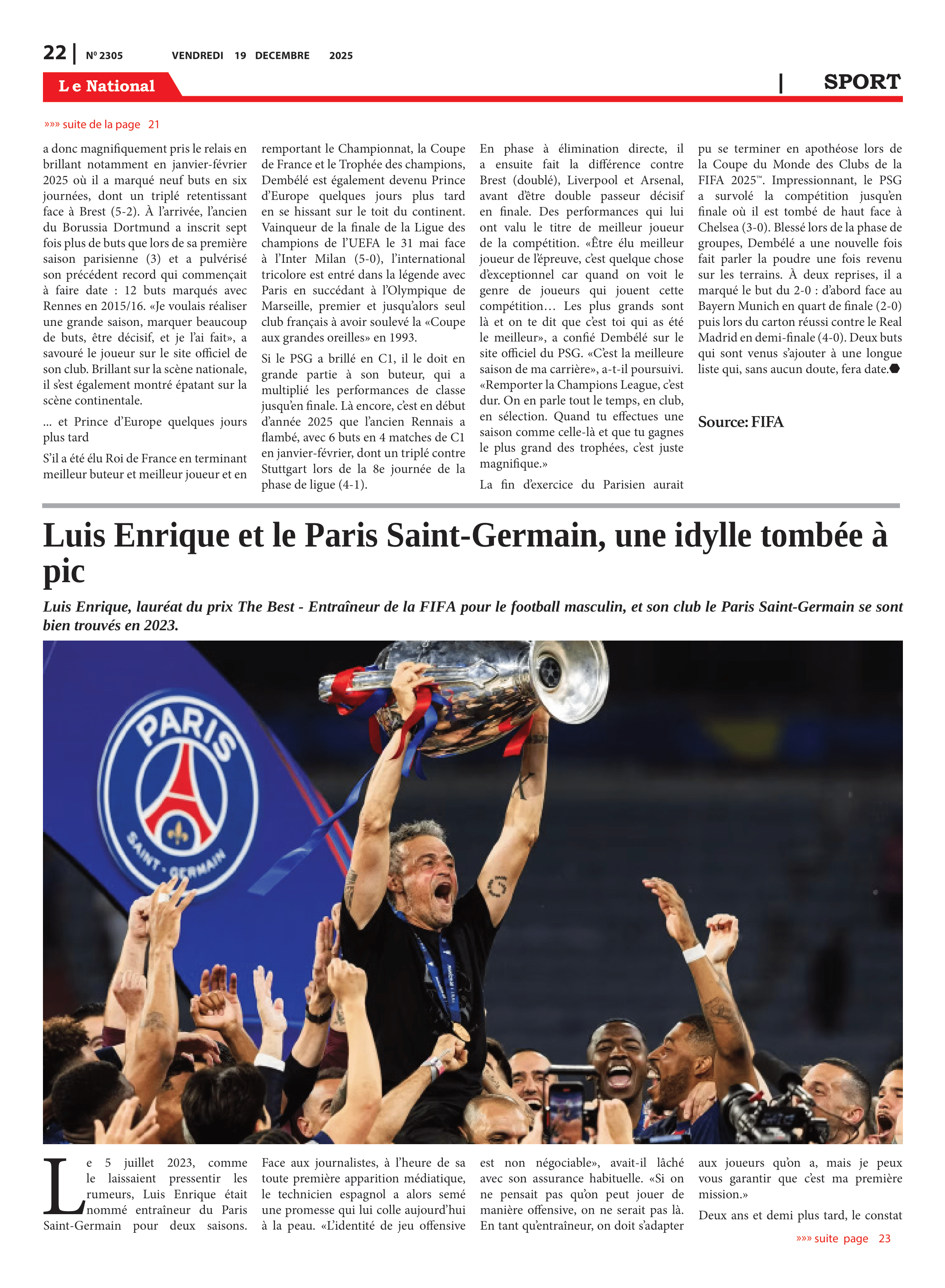 Page 22 de l'édition 2305