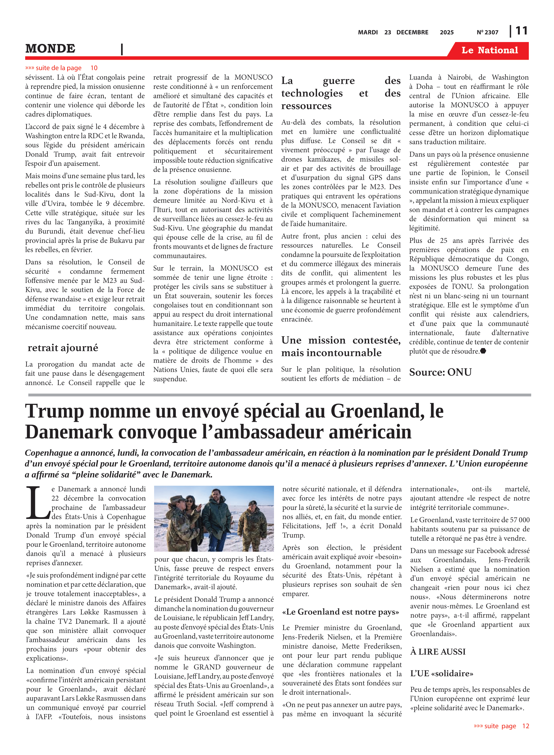 Page 11 de l'édition 2307