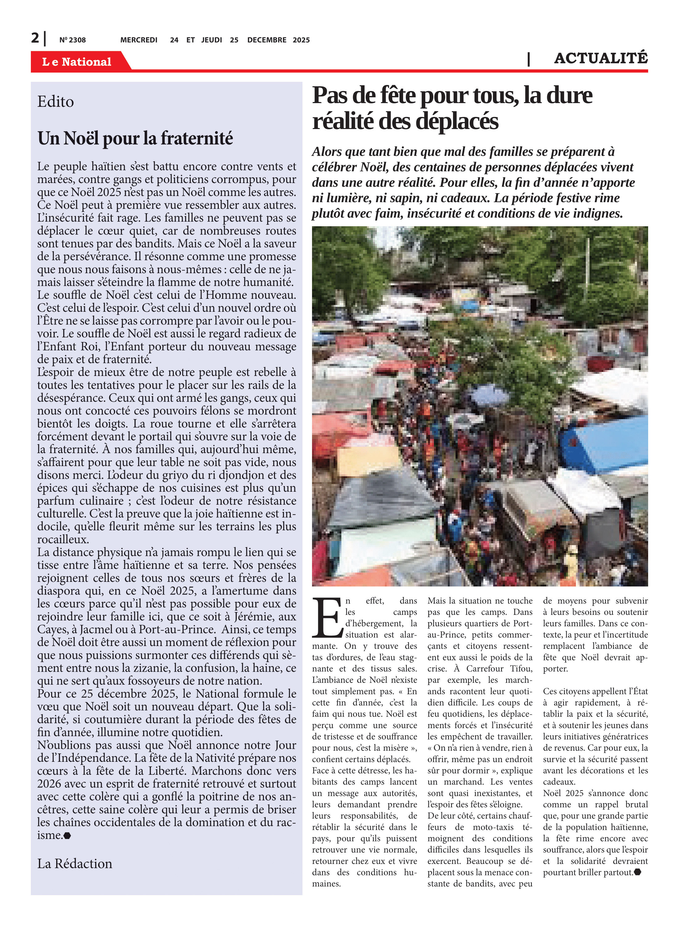 Page 2 de l'édition 2308