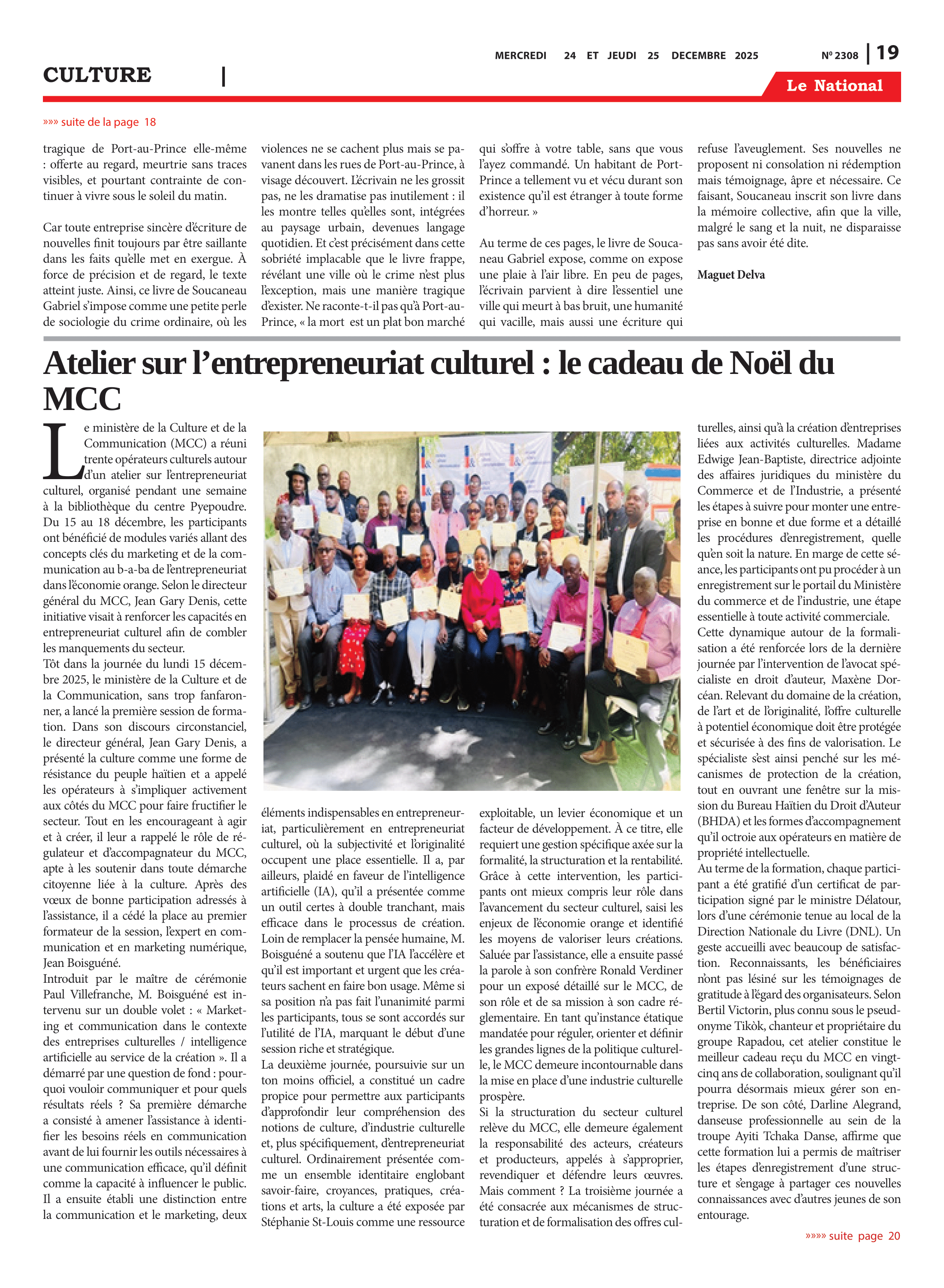 Page 18 de l'édition 2308