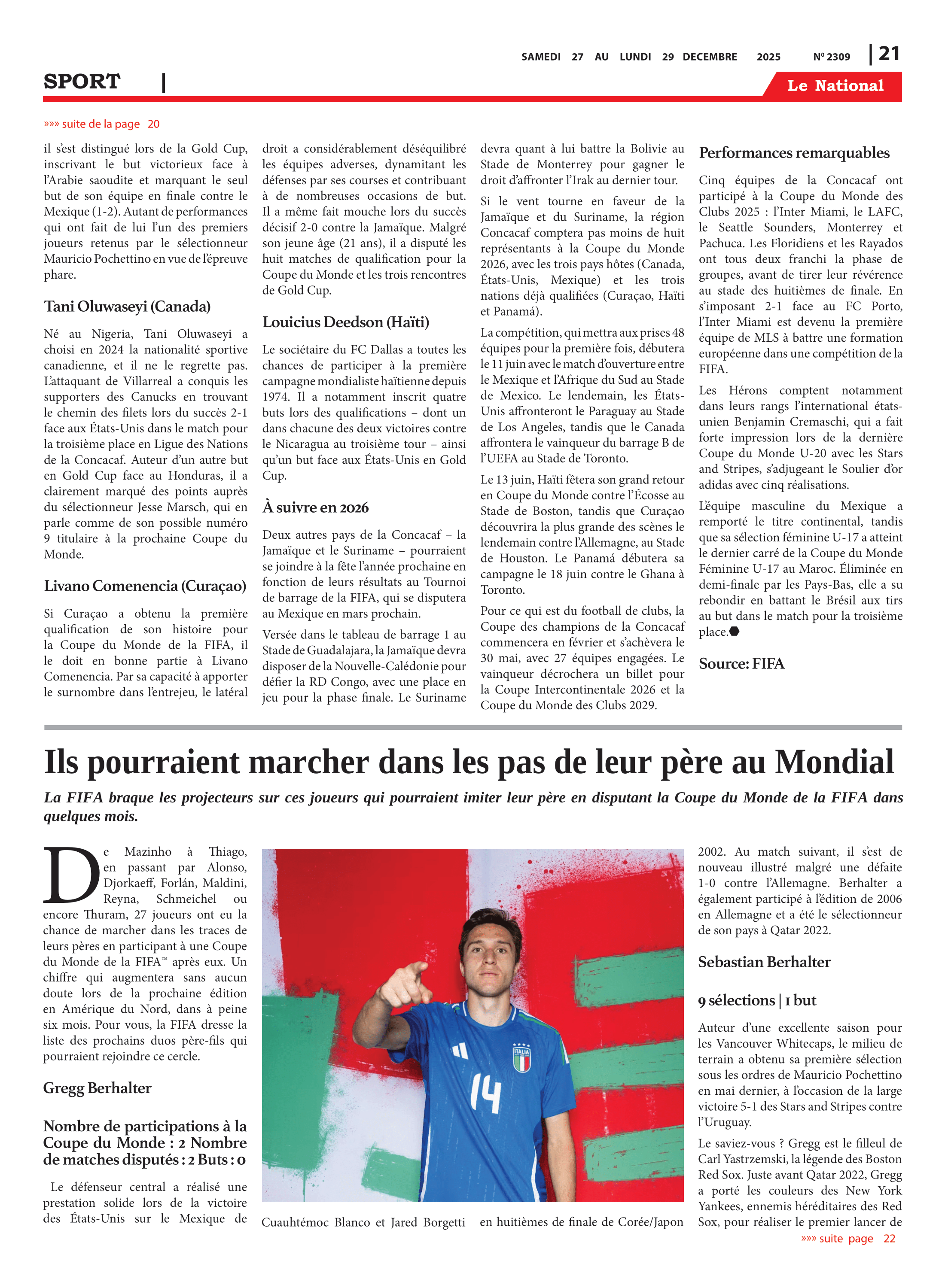 Page 21 de l'édition 2309