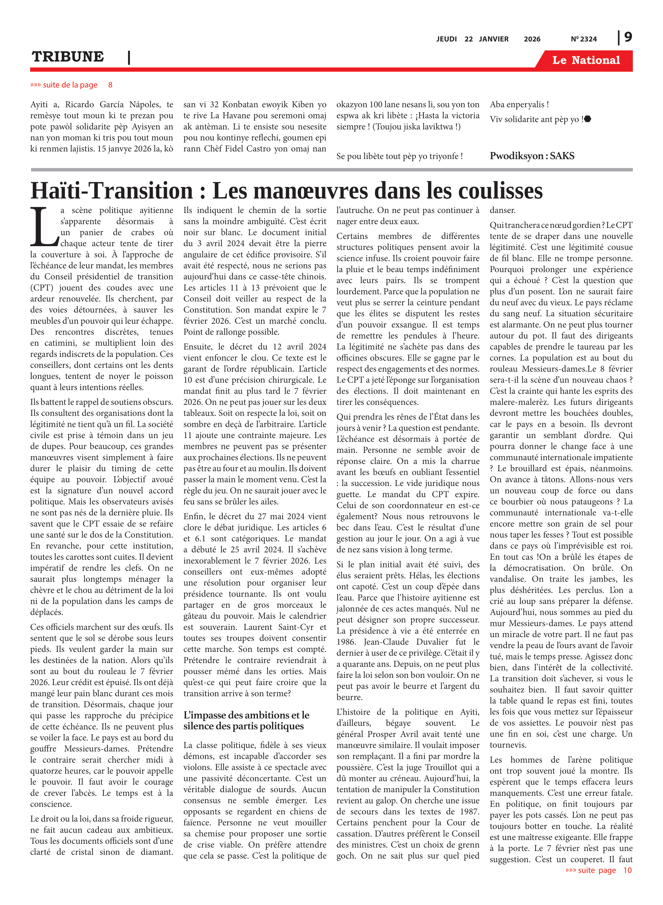 Page 9 de l'édition 2324