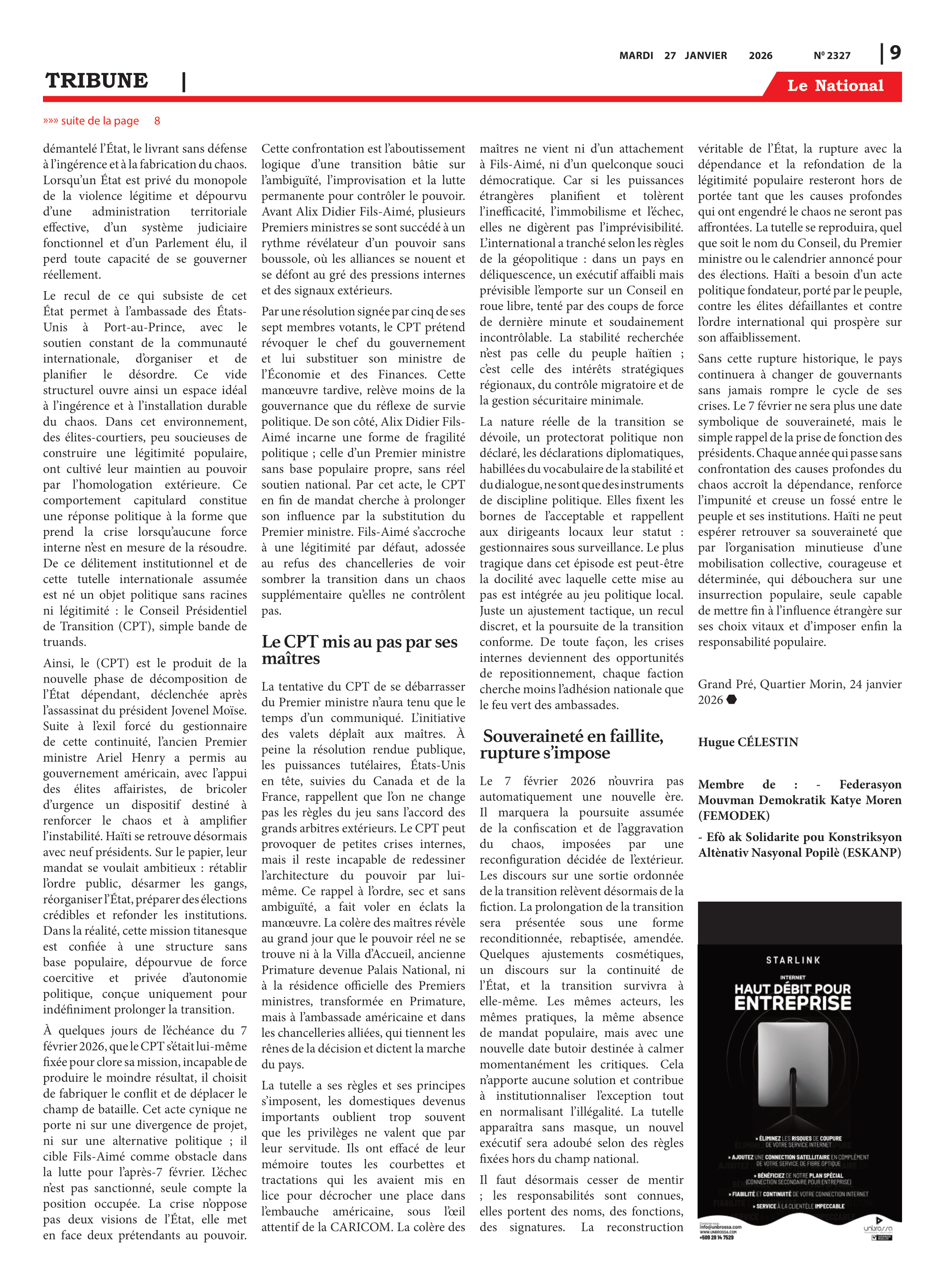 Page 9 de l'édition 2327