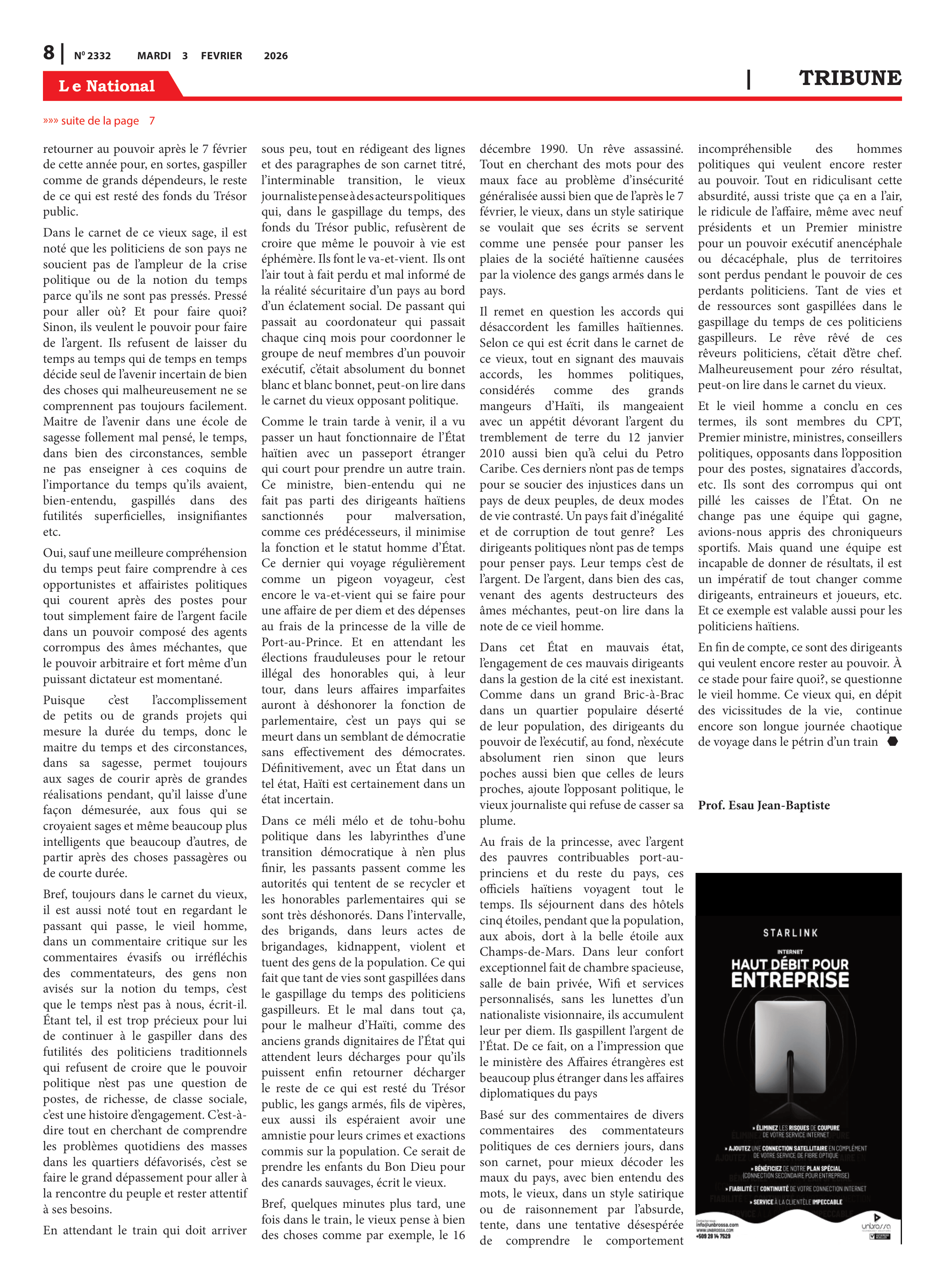 Page 8 de l'édition 2332