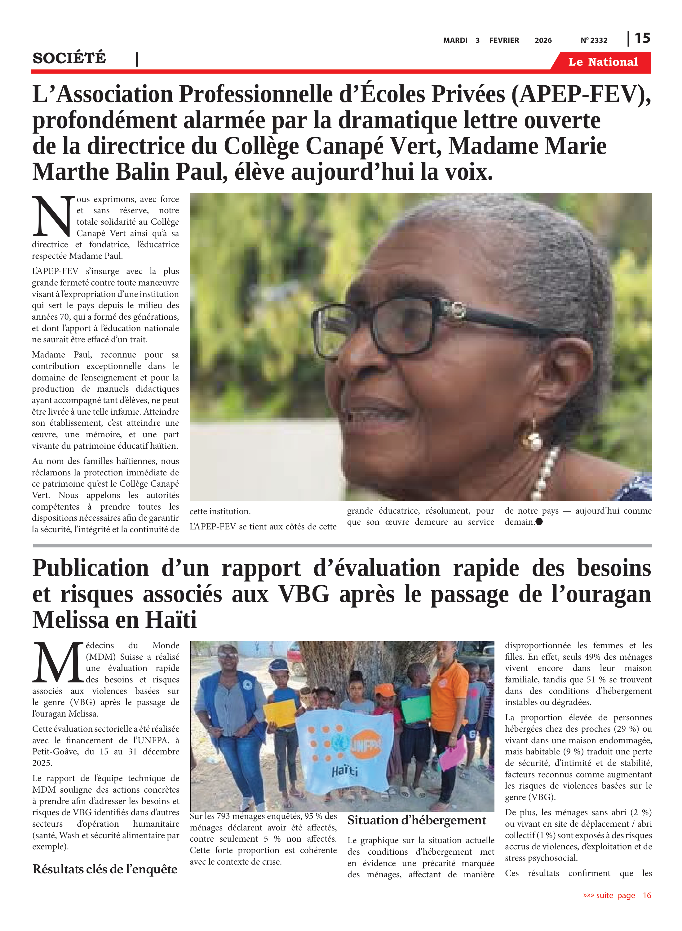 Page 15 de l'édition 2332
