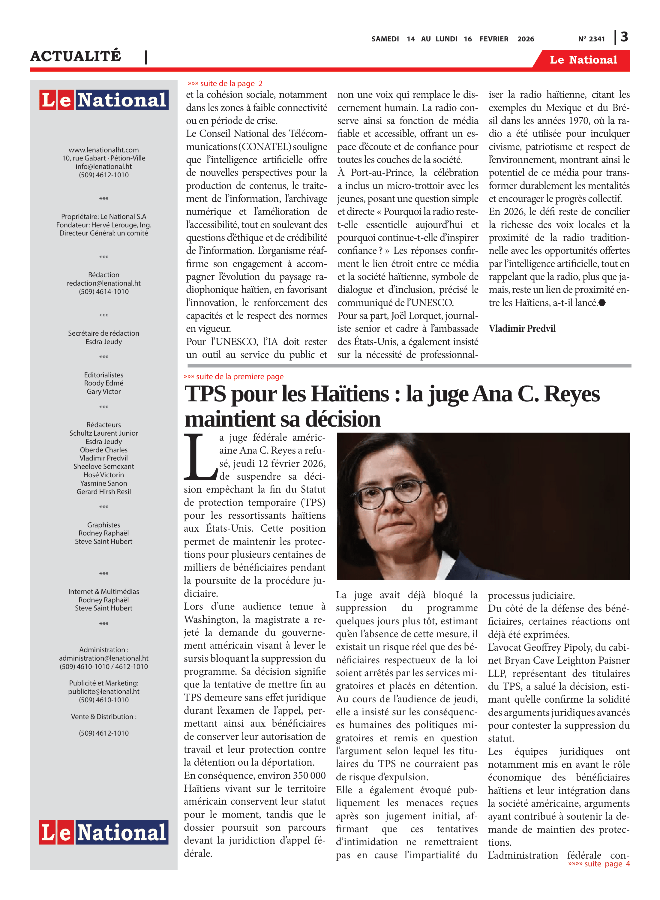 Page 3 de l'édition 2341