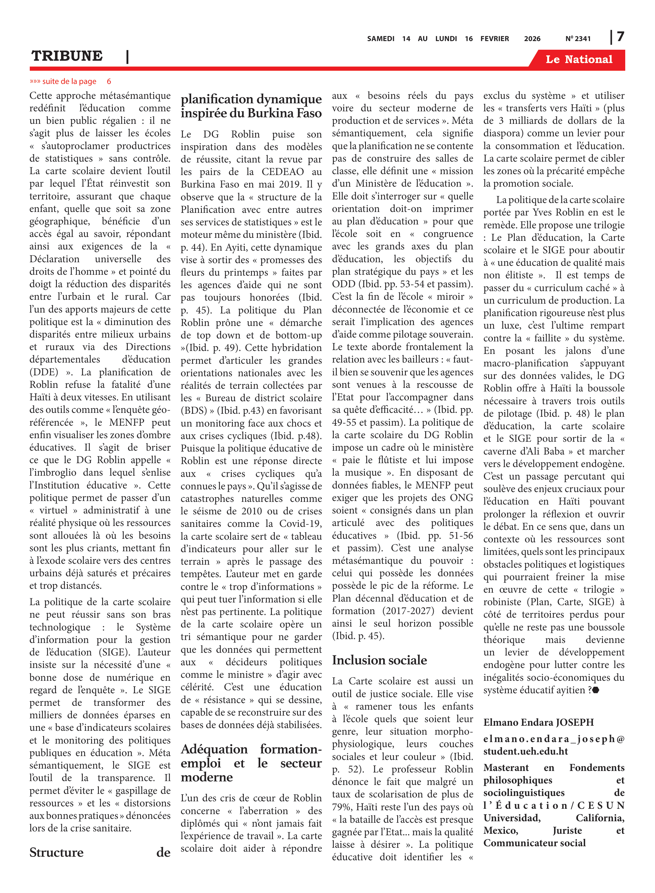 Page 7 de l'édition 2341
