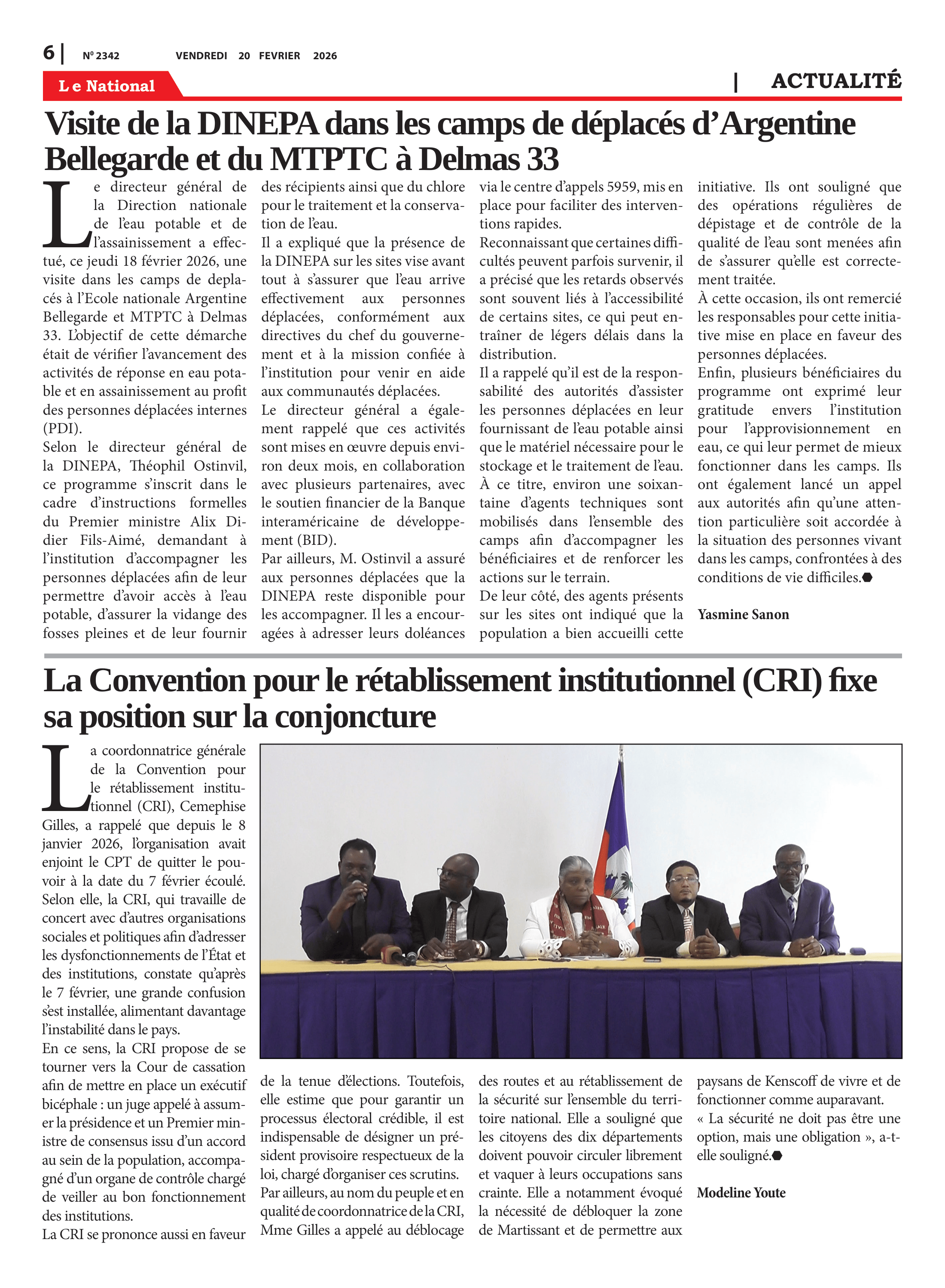 Page 6 de l'édition 2342