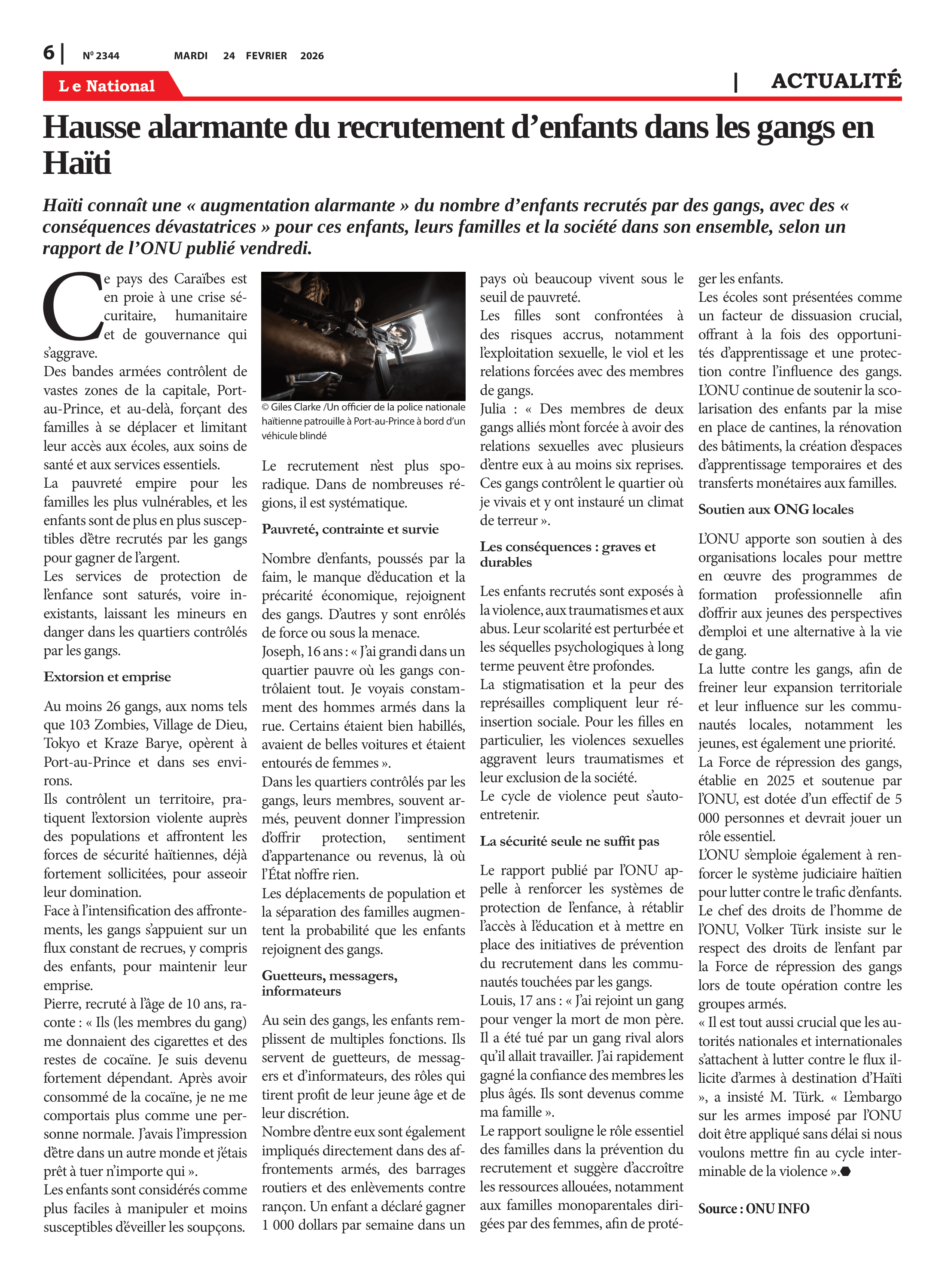 Page 6 de l'édition 2344