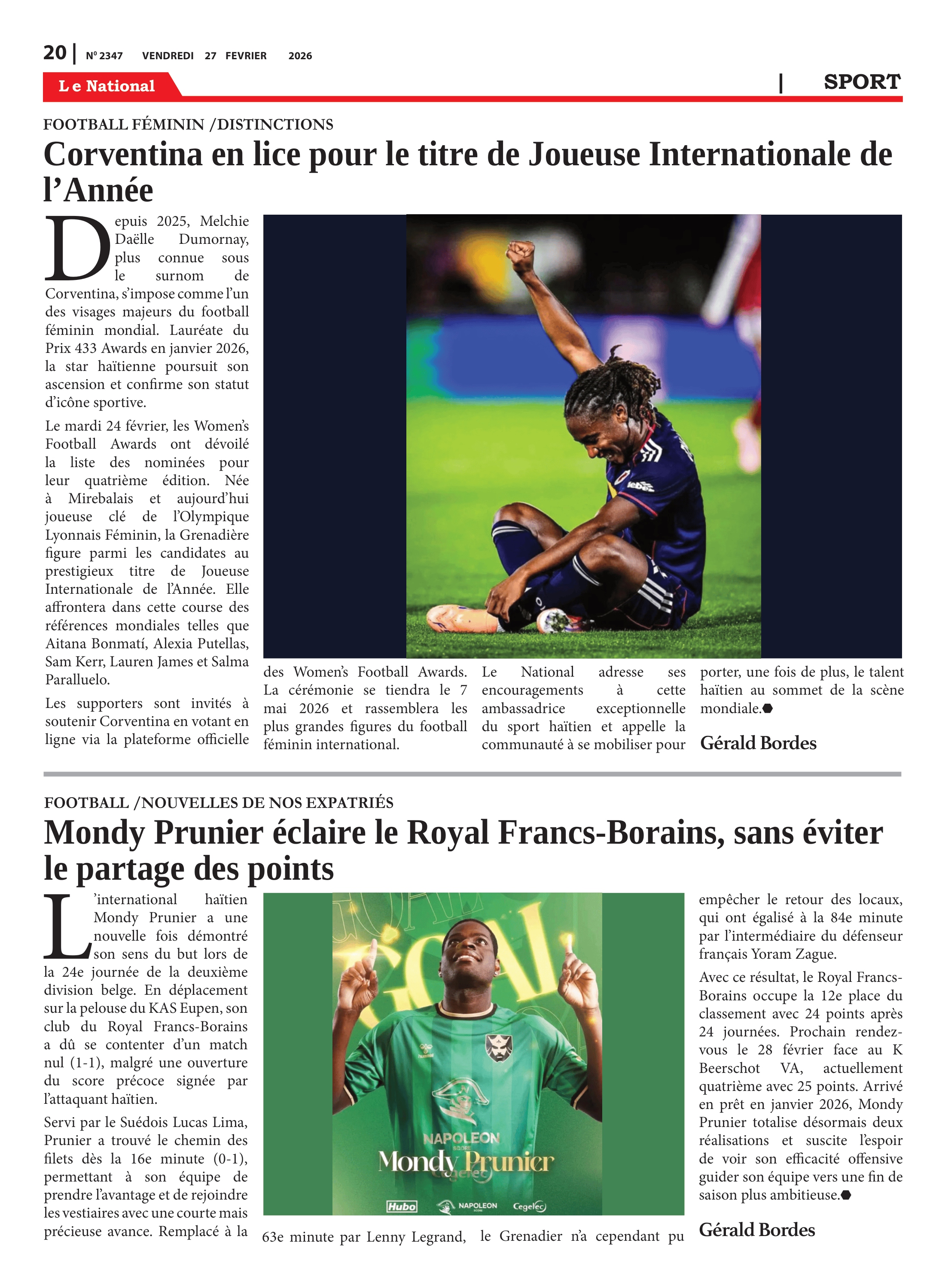 Page 20 de l'édition 2347