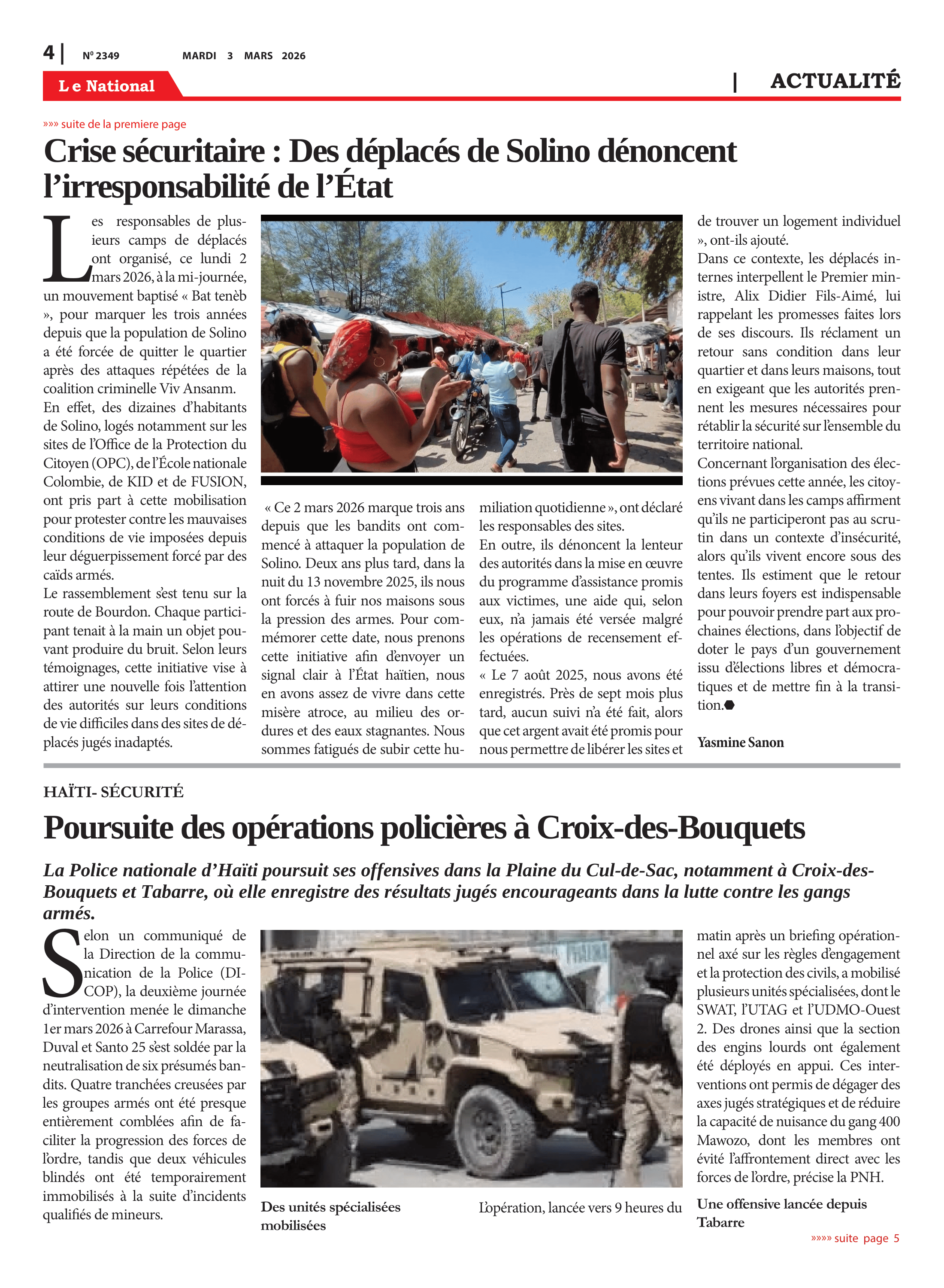 Page 4 de l'édition 2349