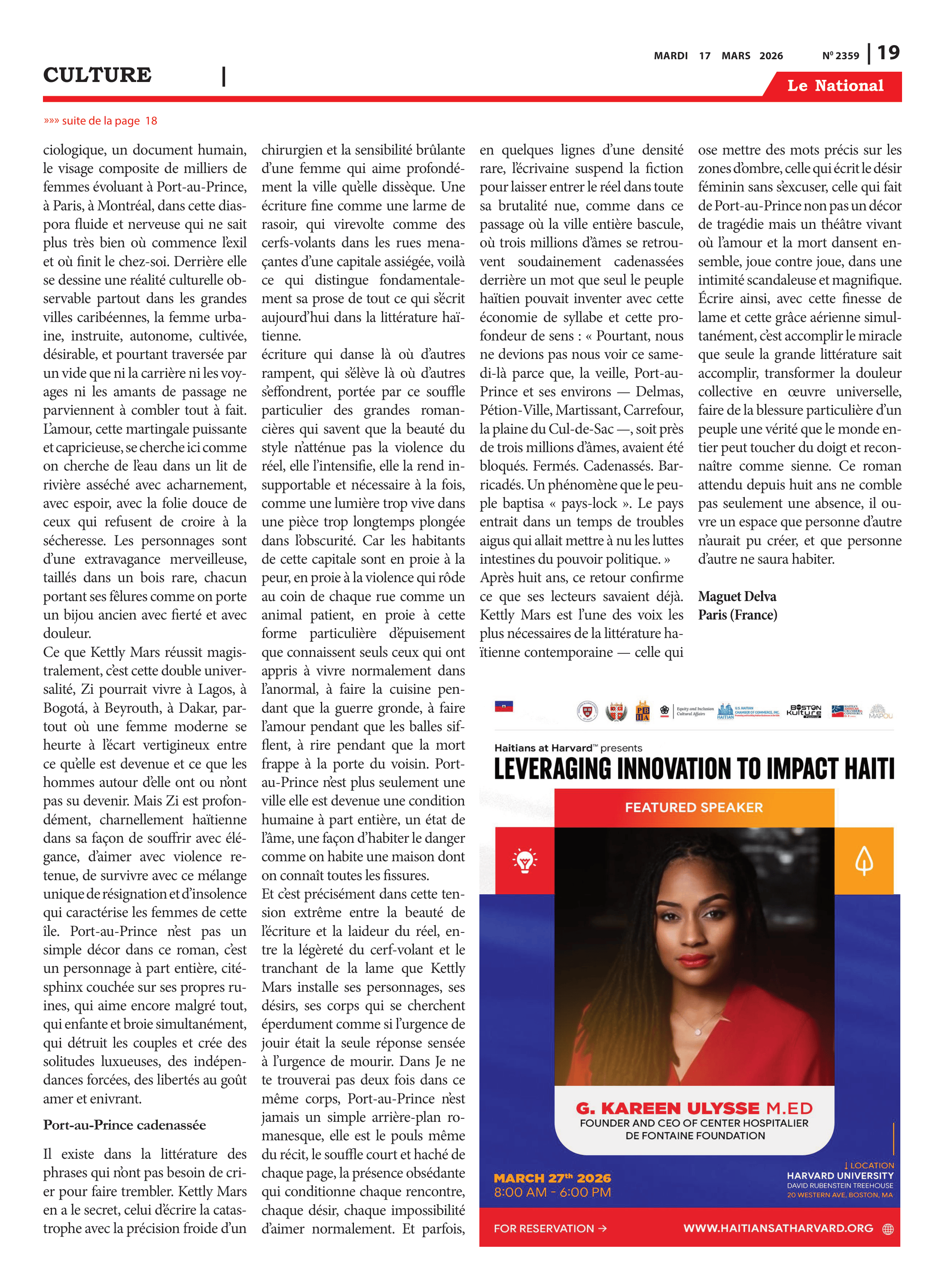 Page 19 de l'édition 2359