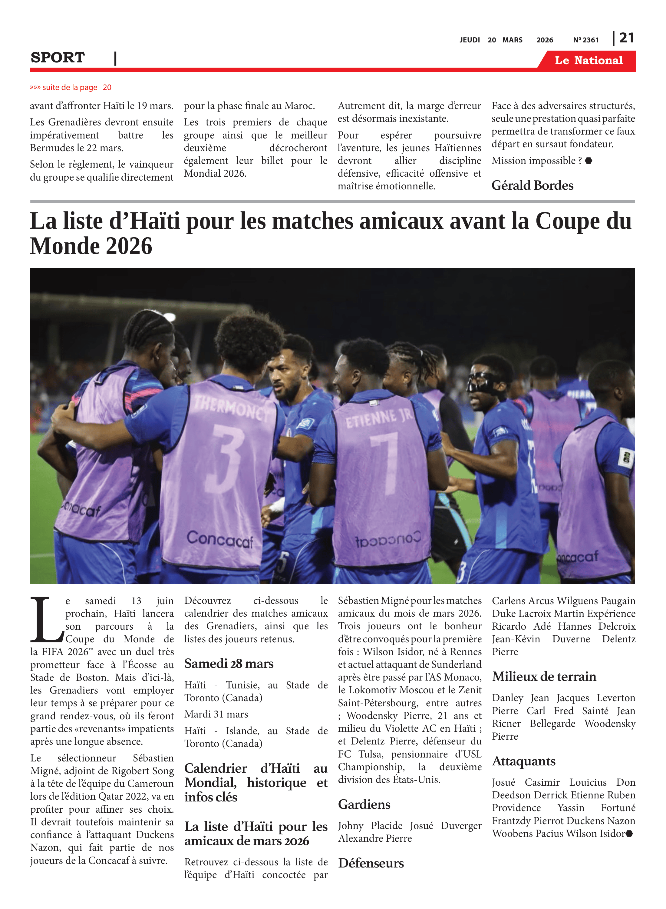 Page 21 de l'édition 2361