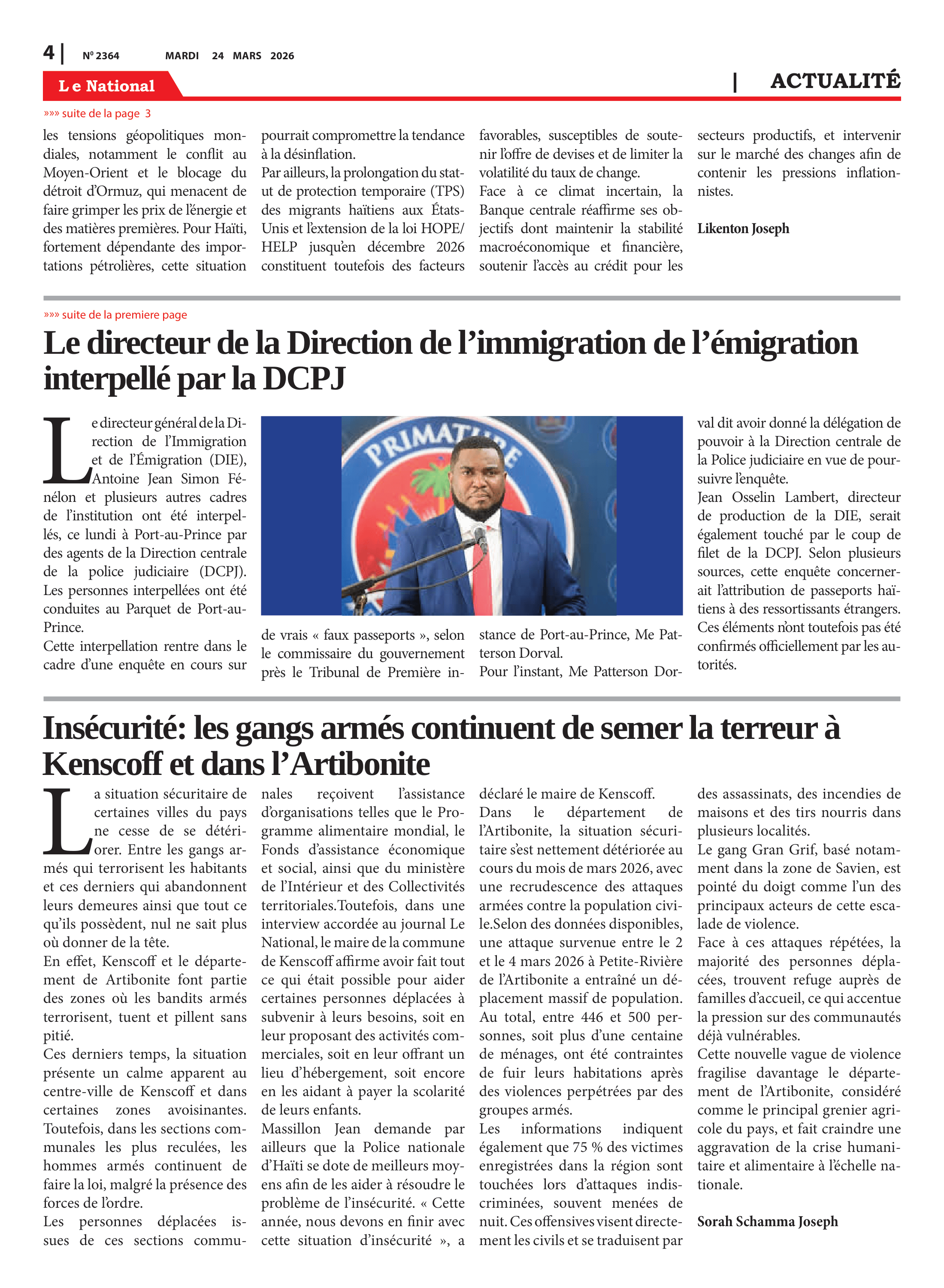 Page 4 de l'édition 2364