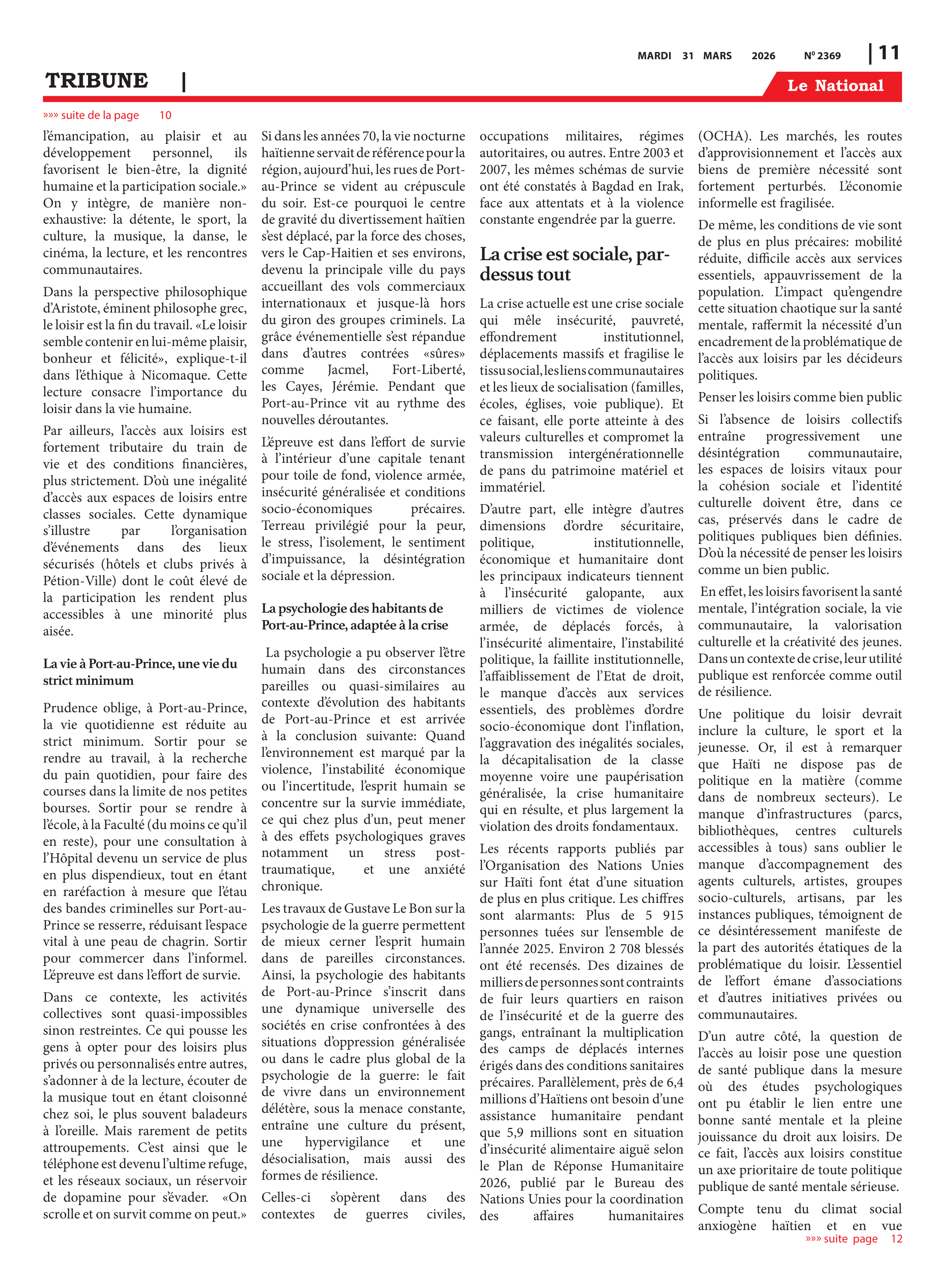 Page 11 de l'édition 2369