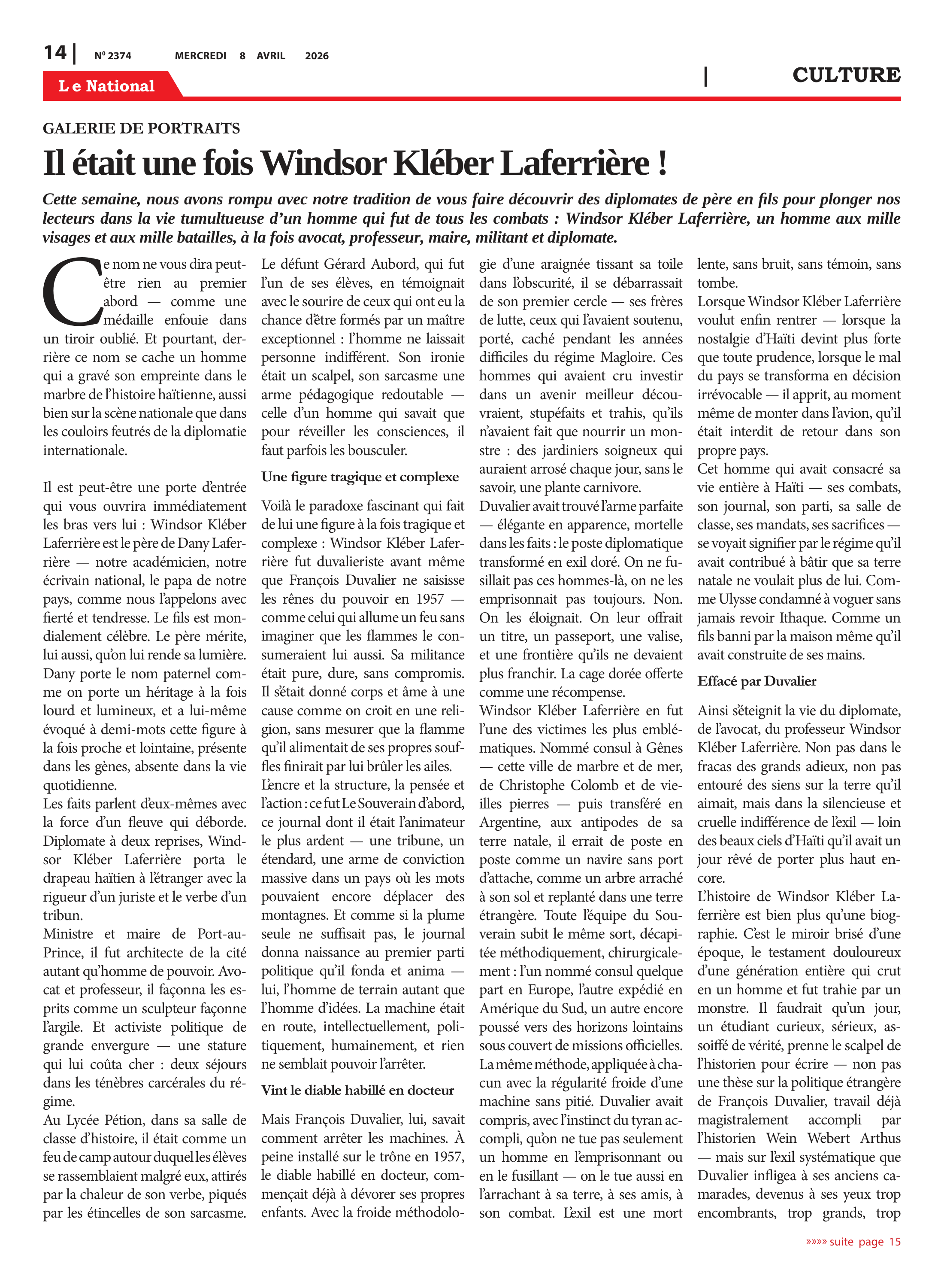 Page 14 de l'édition 2374