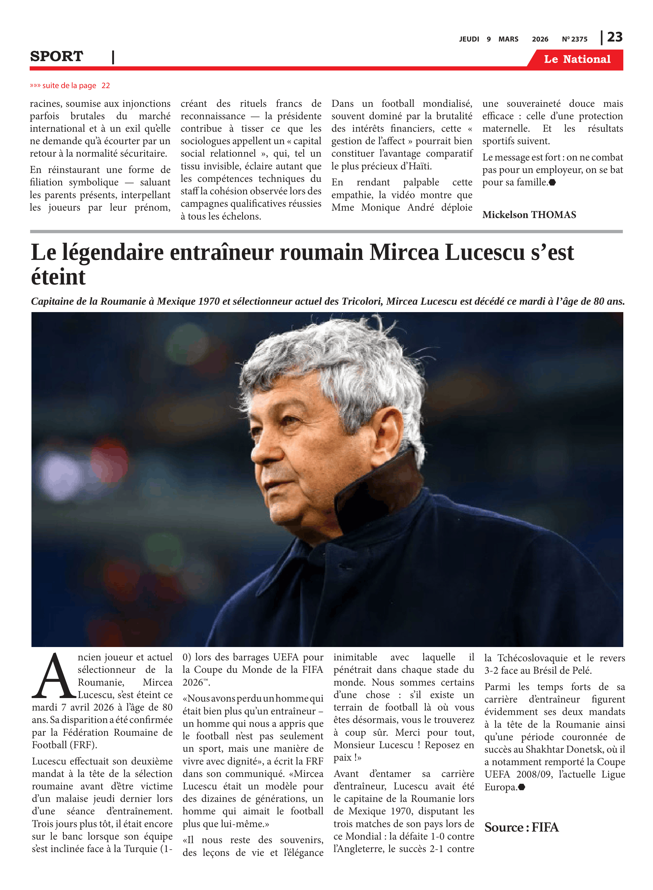 Page 23 de l'édition 2375
