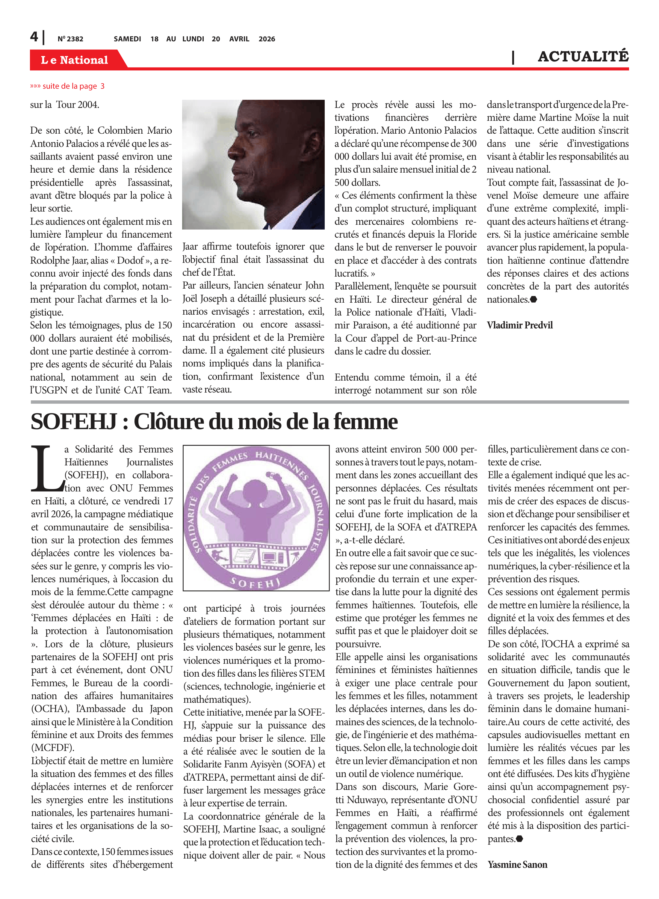 Page 4 de l'édition 2382