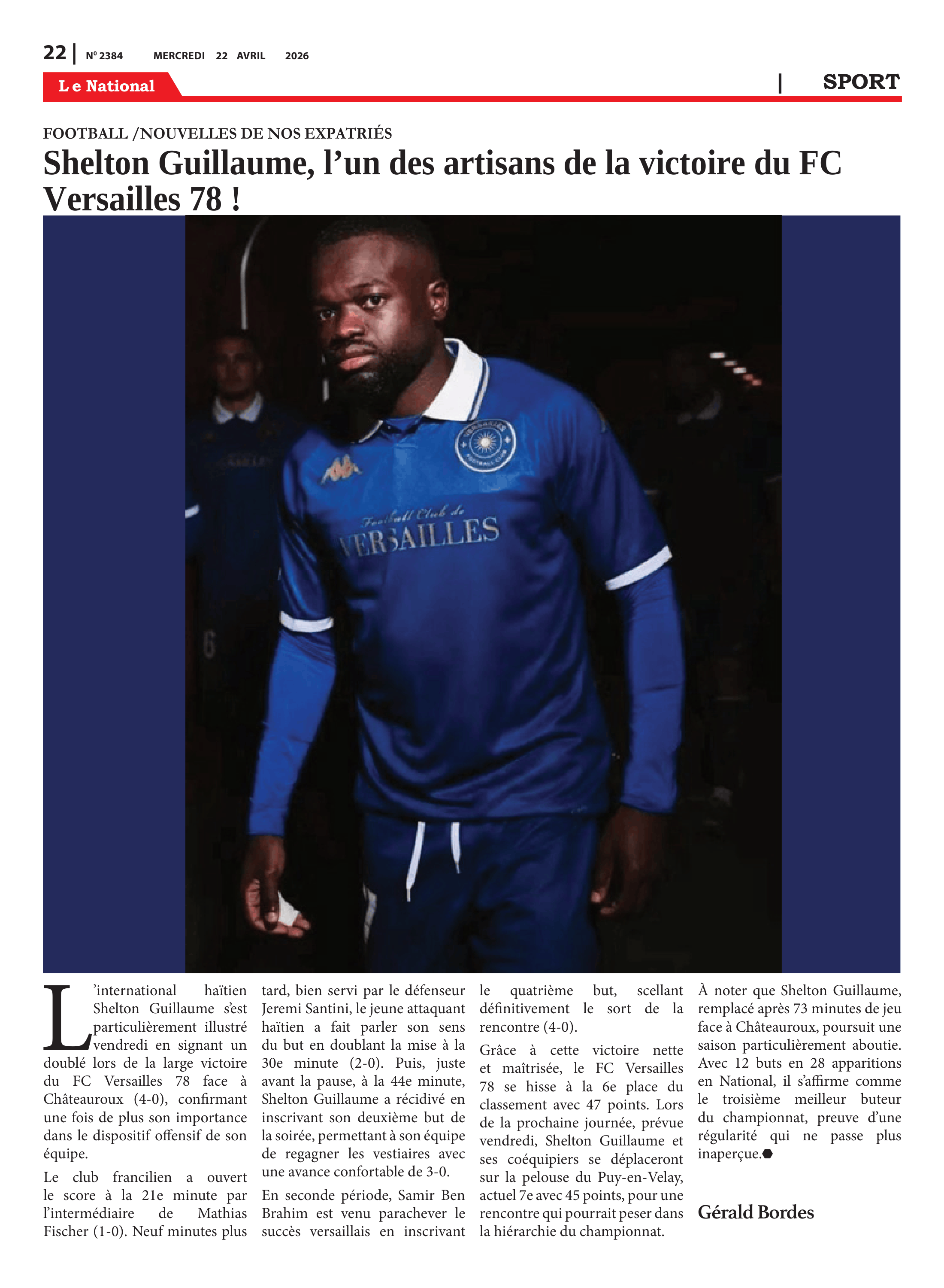 Page 22 de l'édition 2384