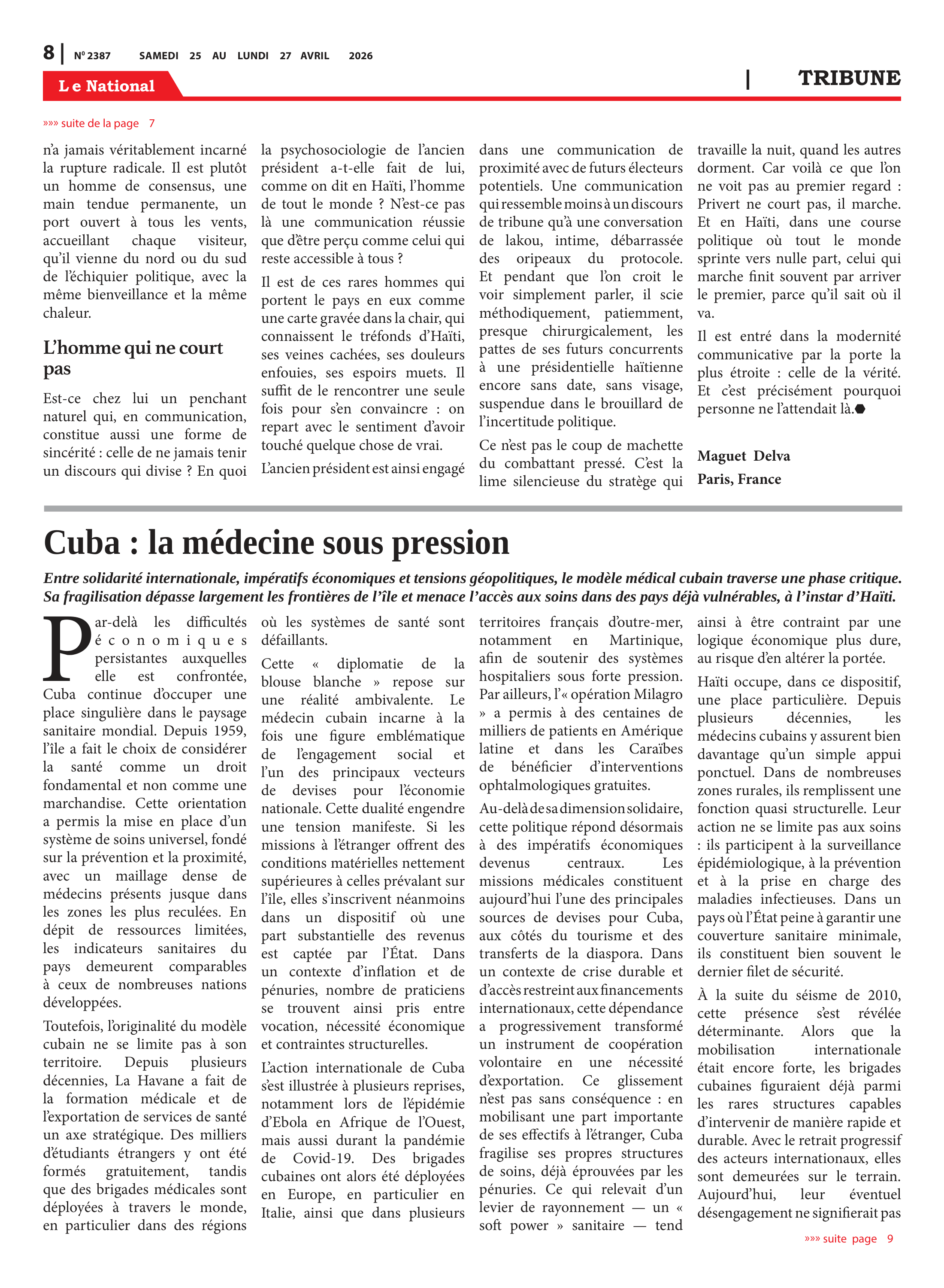 Page 8 de l'édition 2387