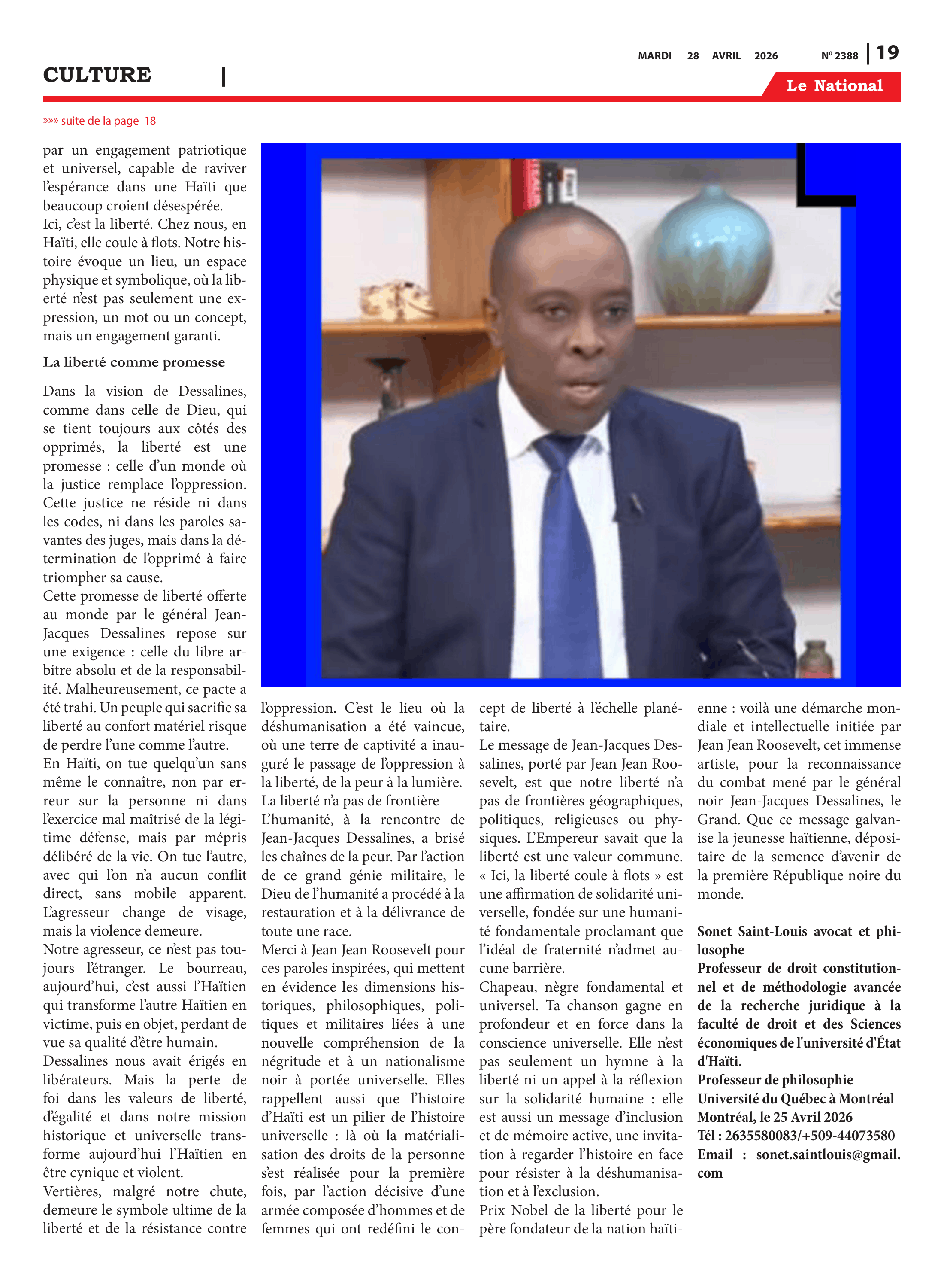 Page 19 de l'édition 2388
