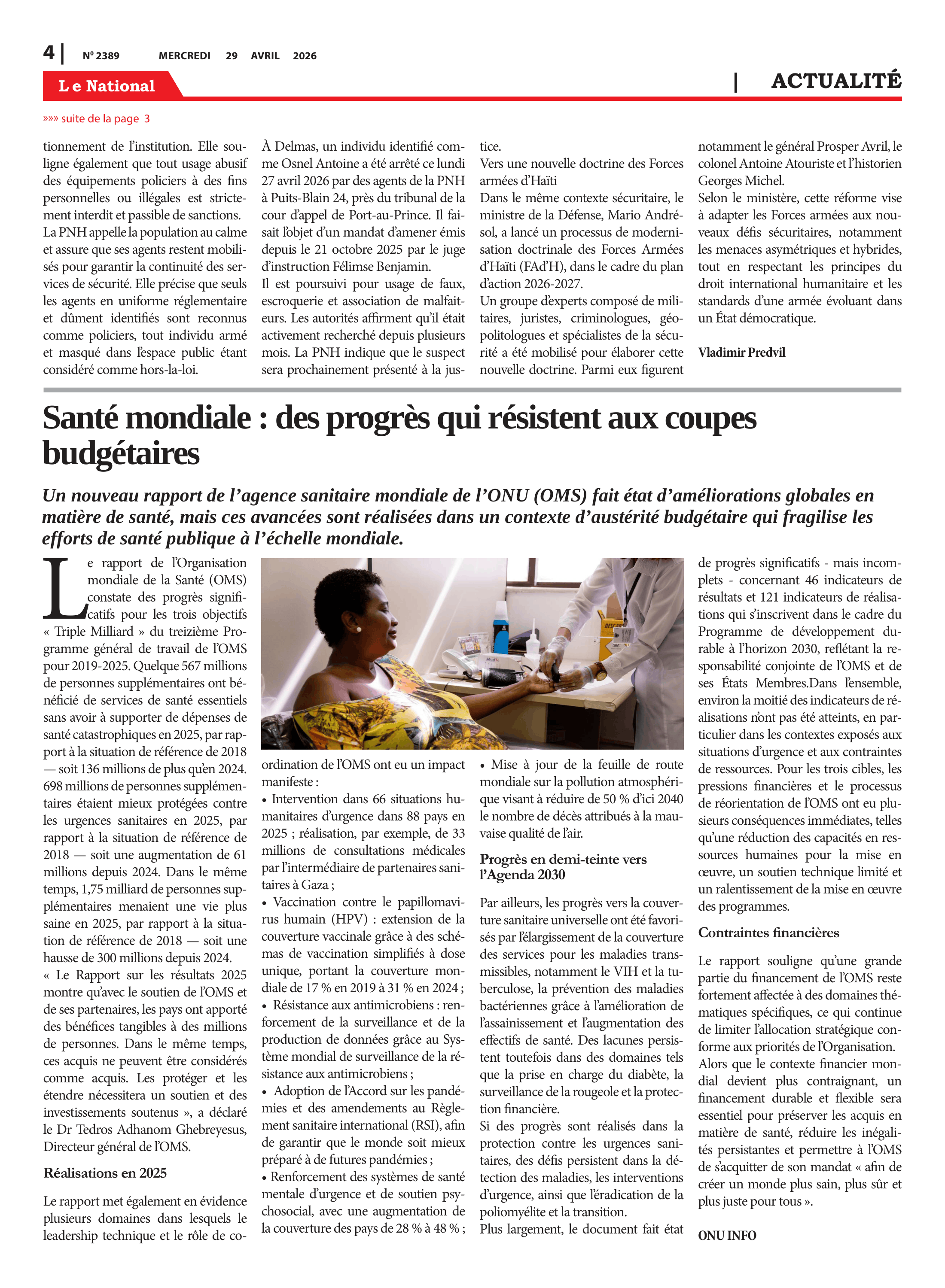 Page 4 de l'édition 2389