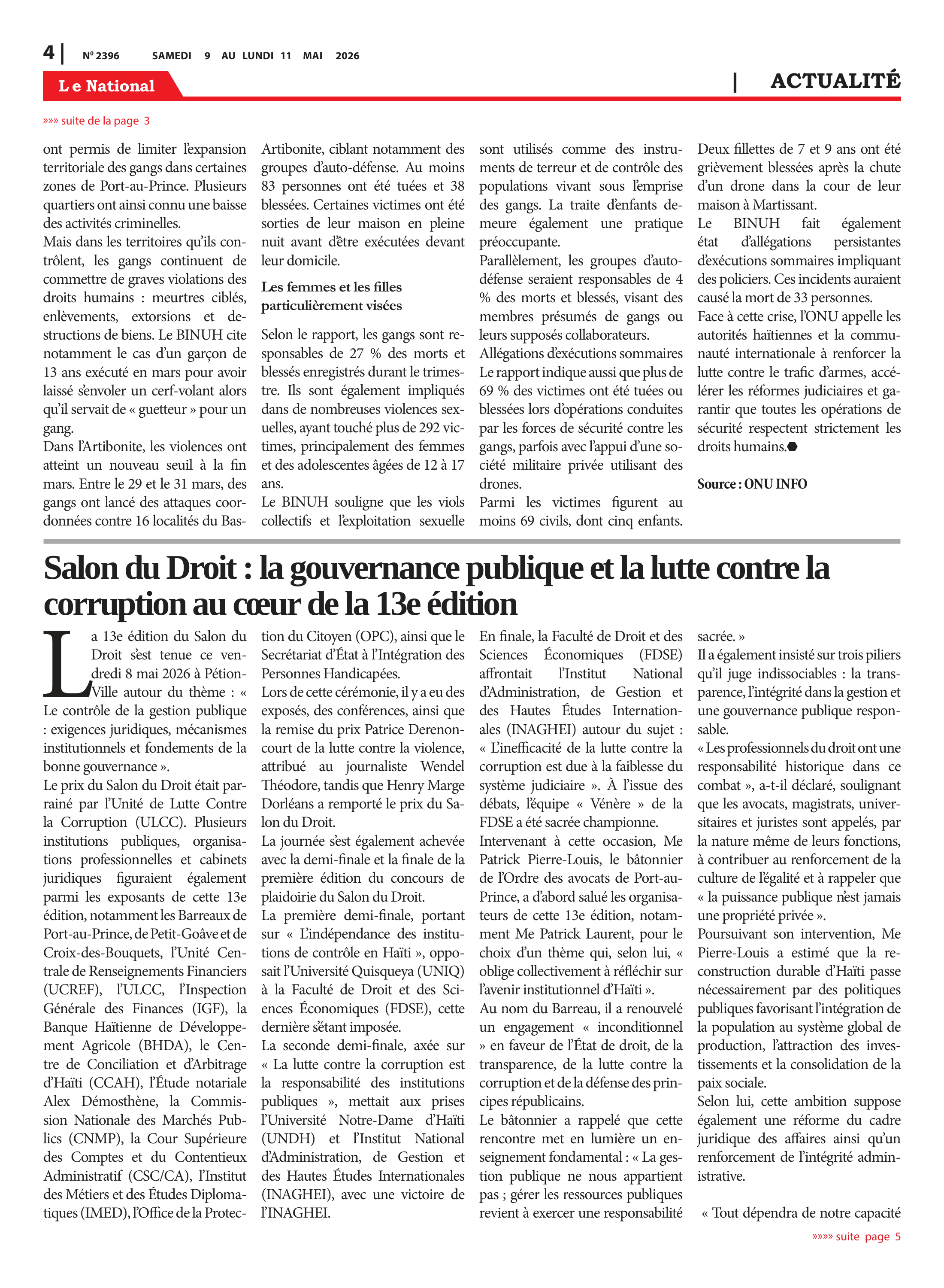 Page 4 de l'édition 2396