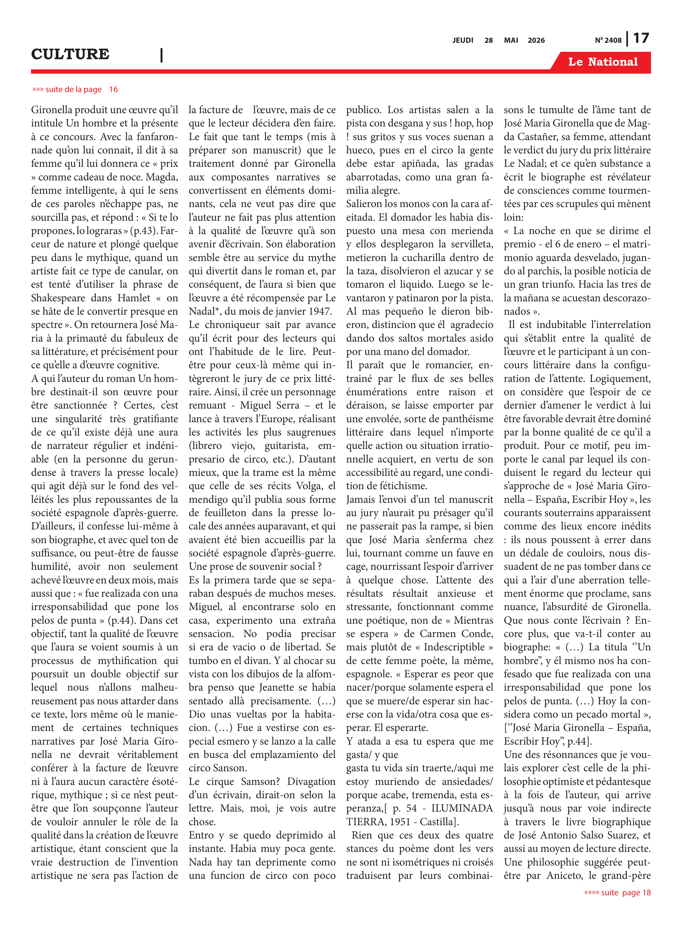Page 17 de l'édition 2408