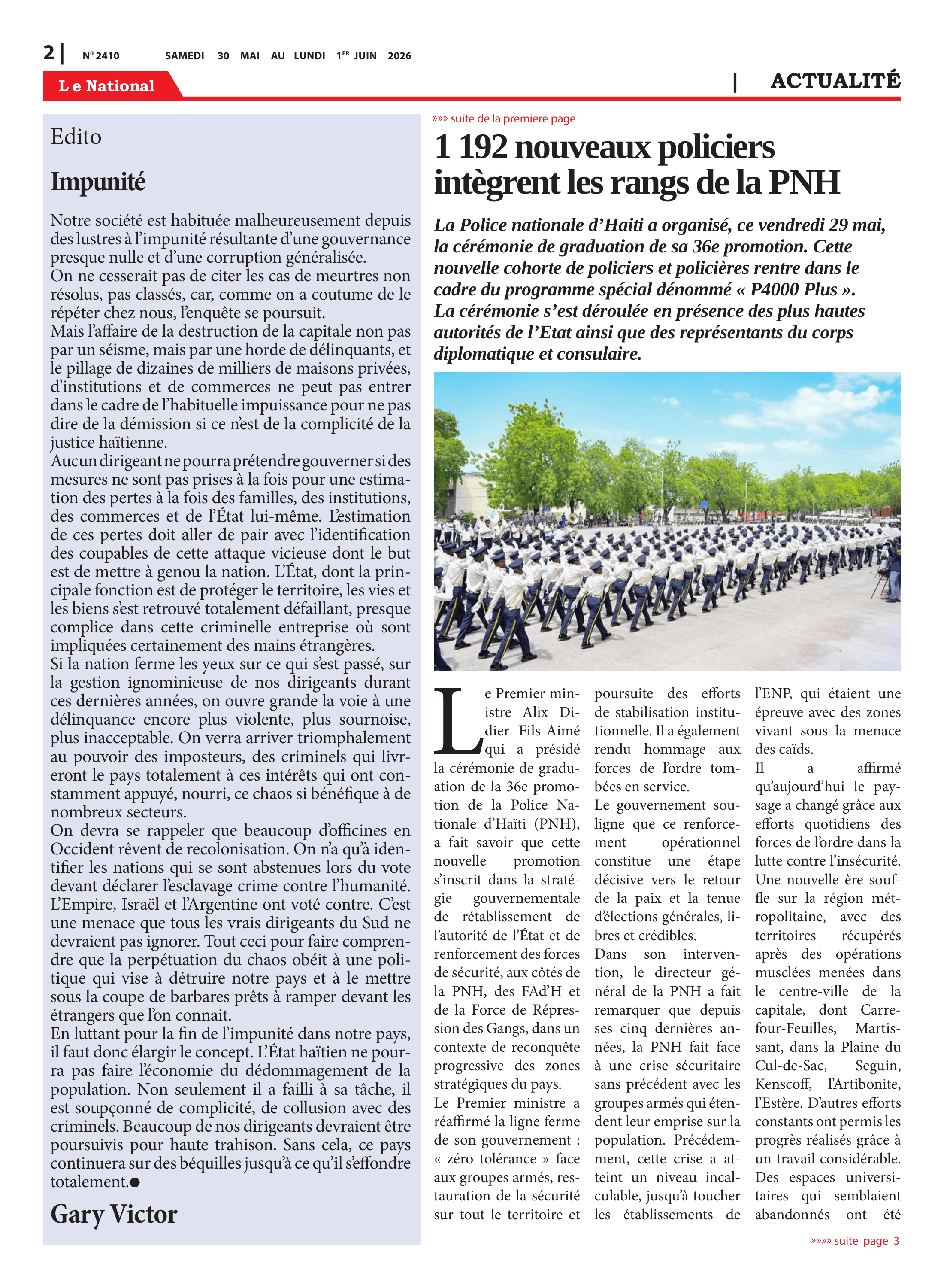 Page 2 de l'édition 2410