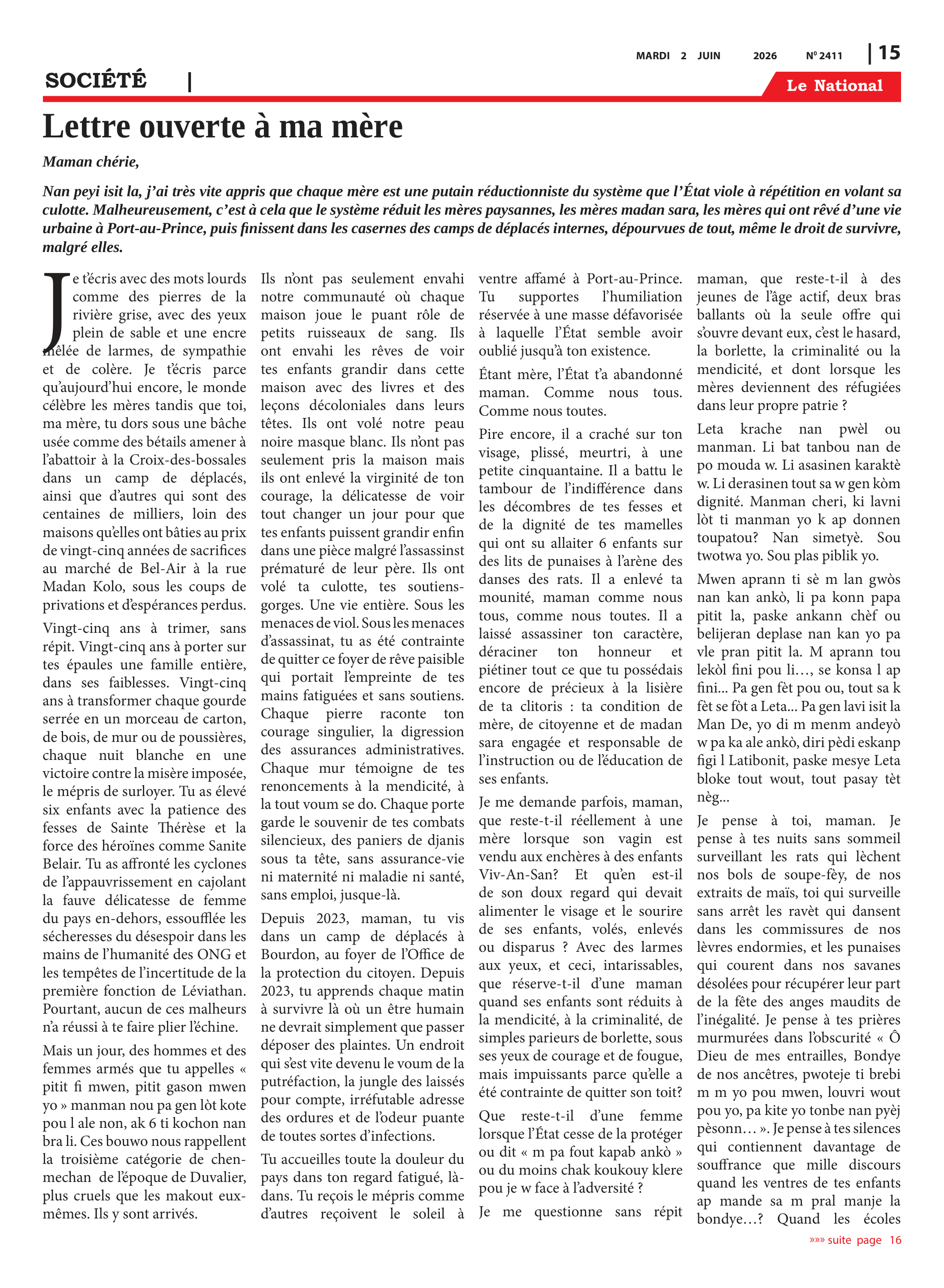 Page 15 de l'édition 2411