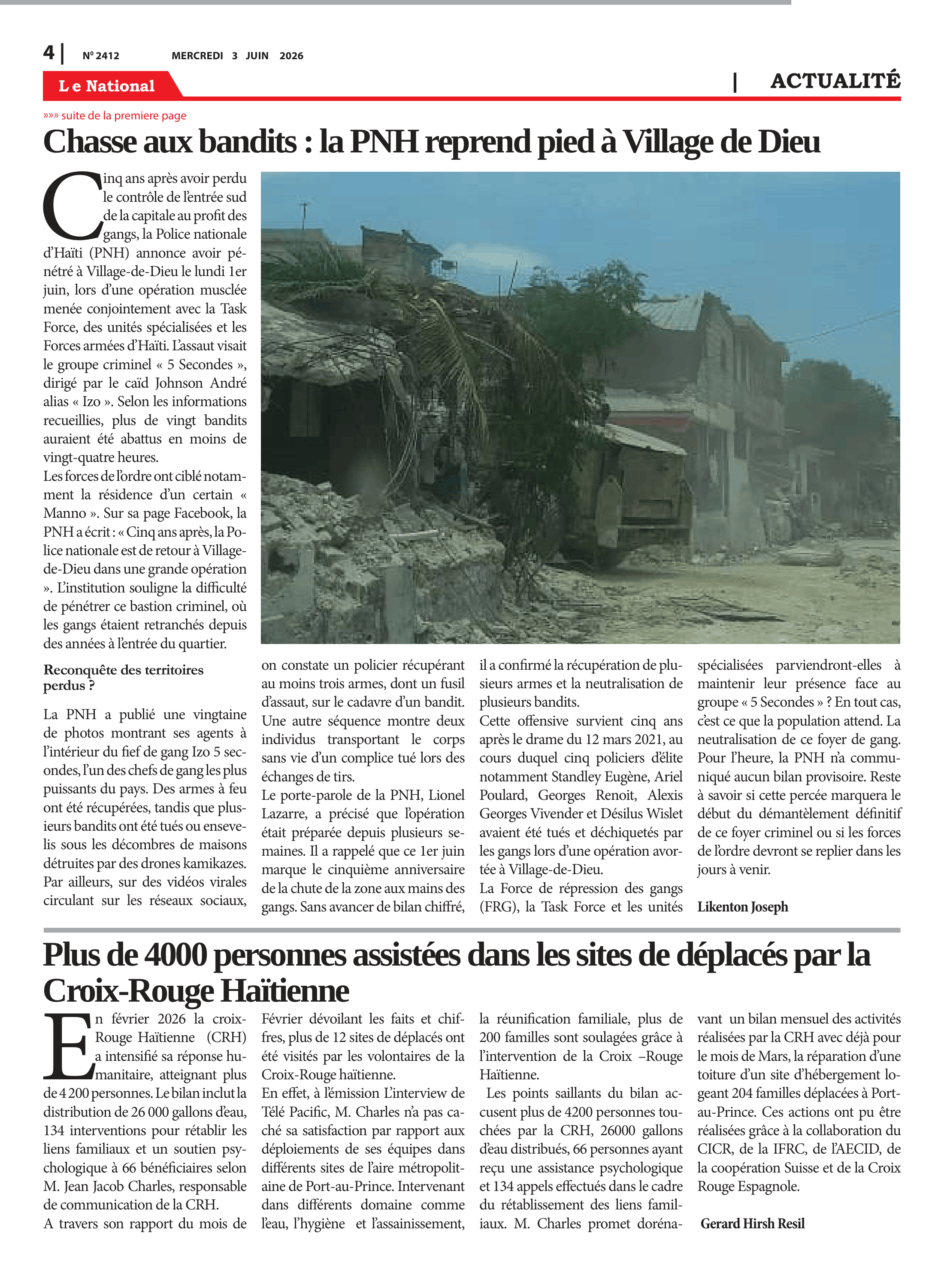 Page 4 de l'édition 2412