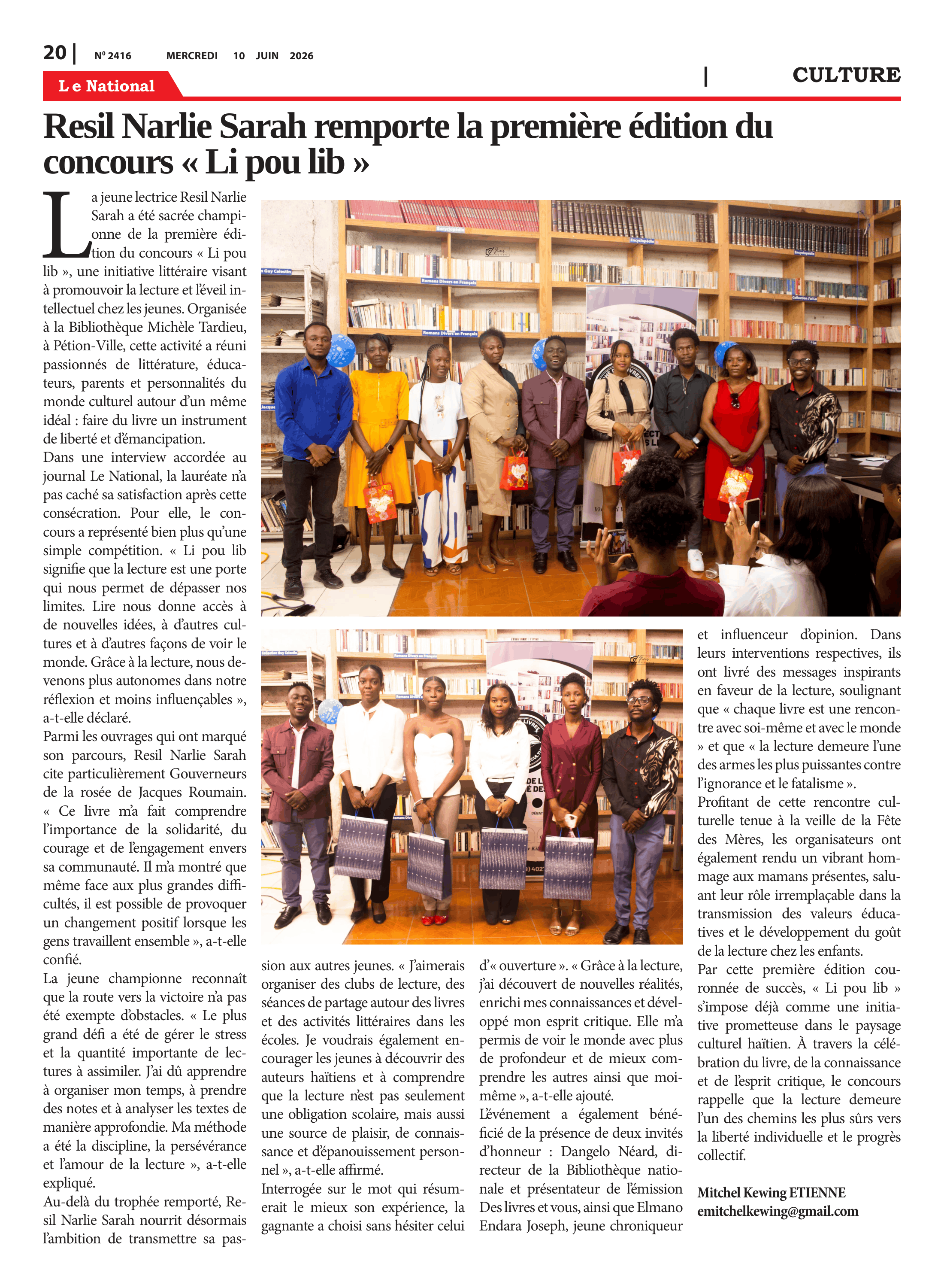 Page 20 de l'édition 2416
