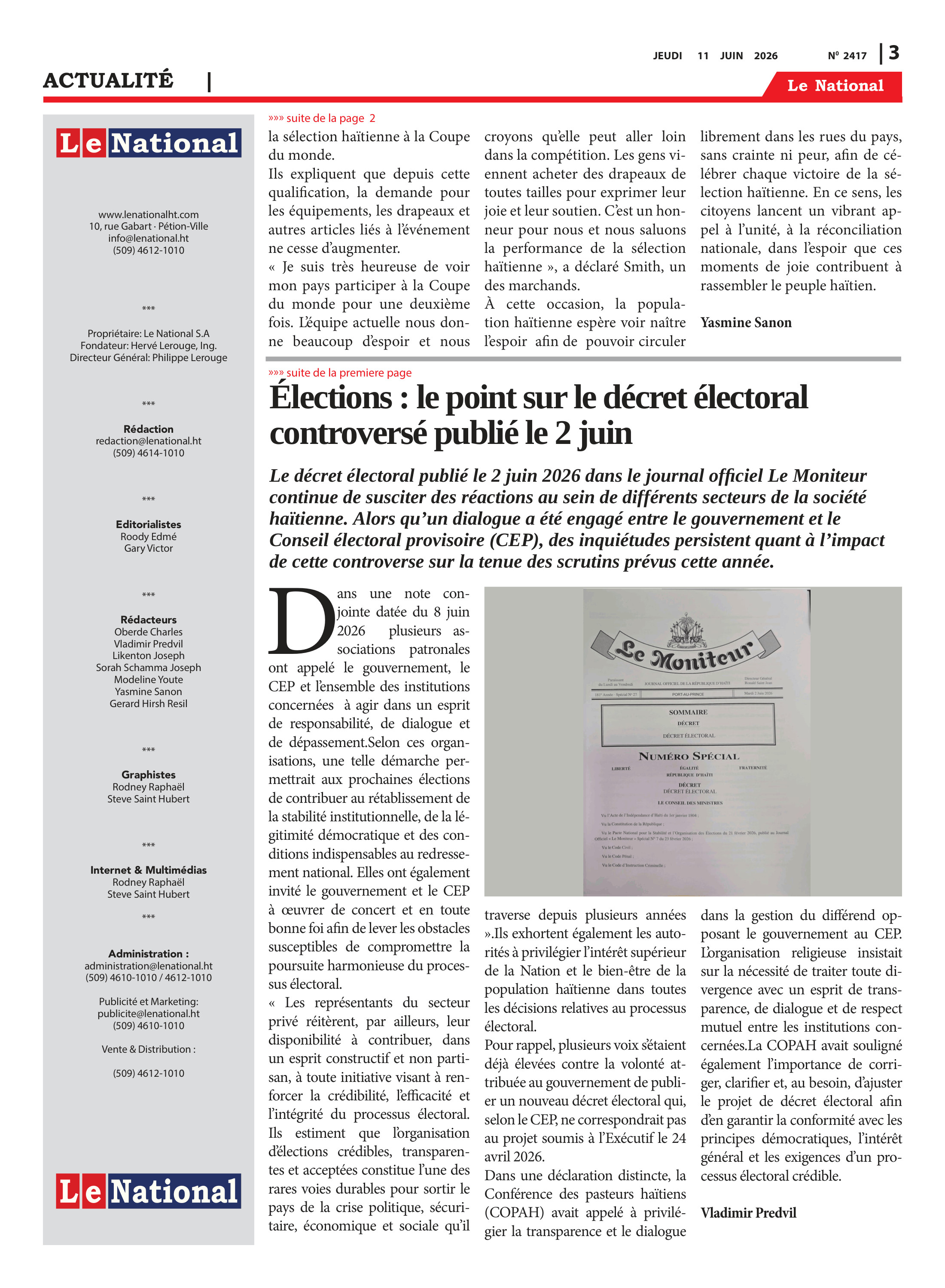 Page 3 de l'édition 2417